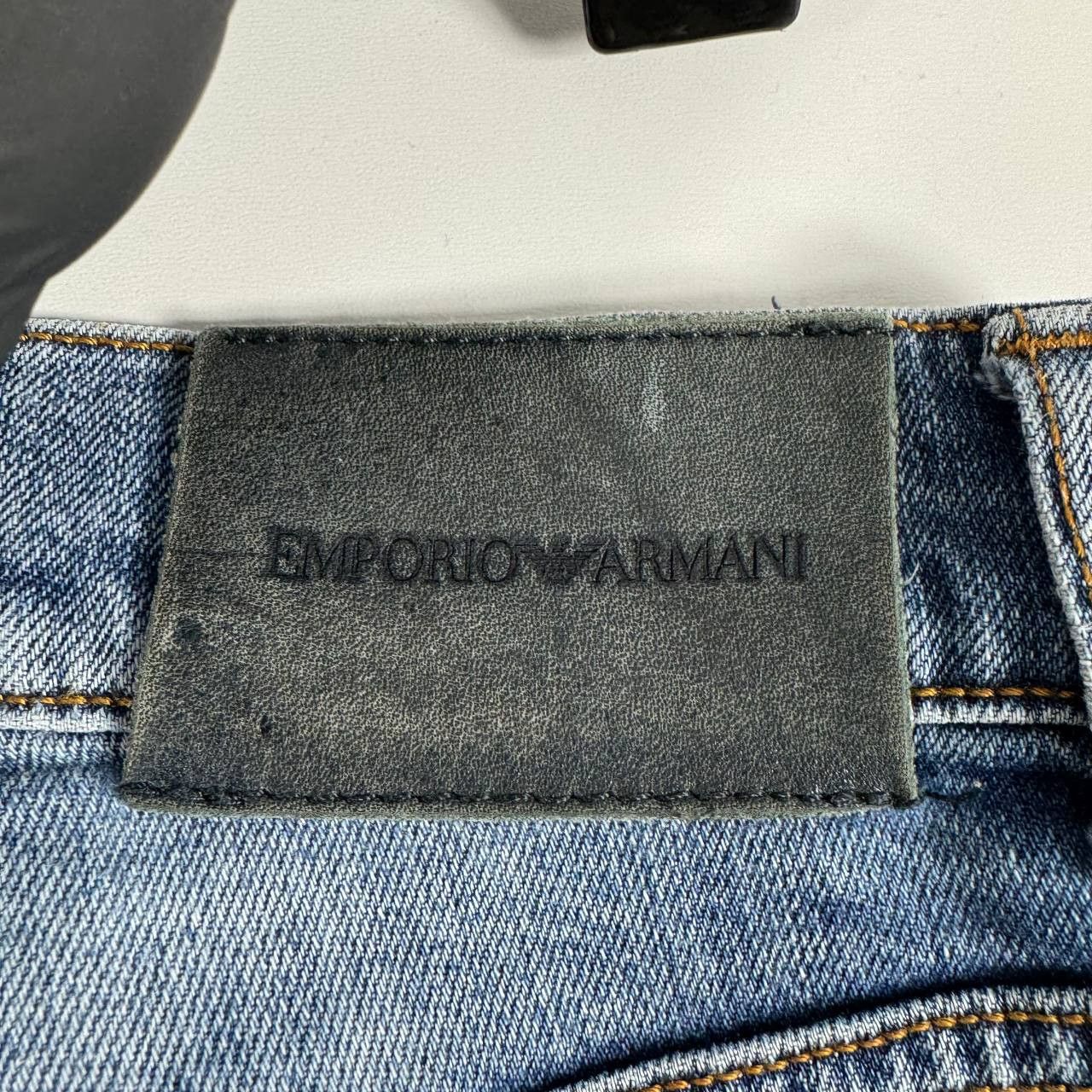 Emporio Armani Emporio Armani Men’s Slim Fit Blue Jeans Designer Denim 29 Size US 29 - 7 Thumbnail