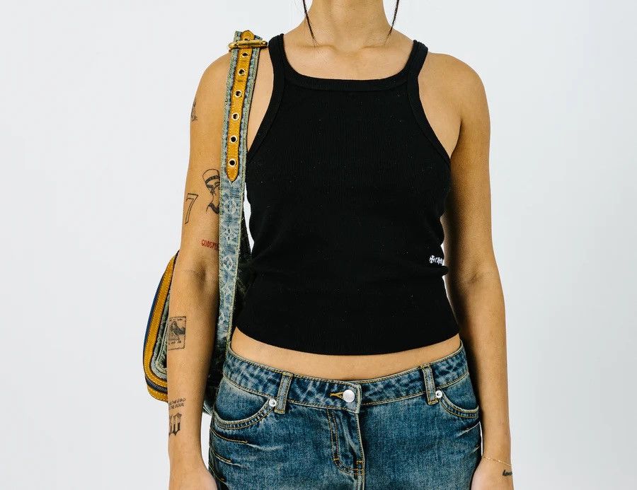 image of Chrome Hearts Black Side Logo Singlet / Tank, Women's (Size Medium)