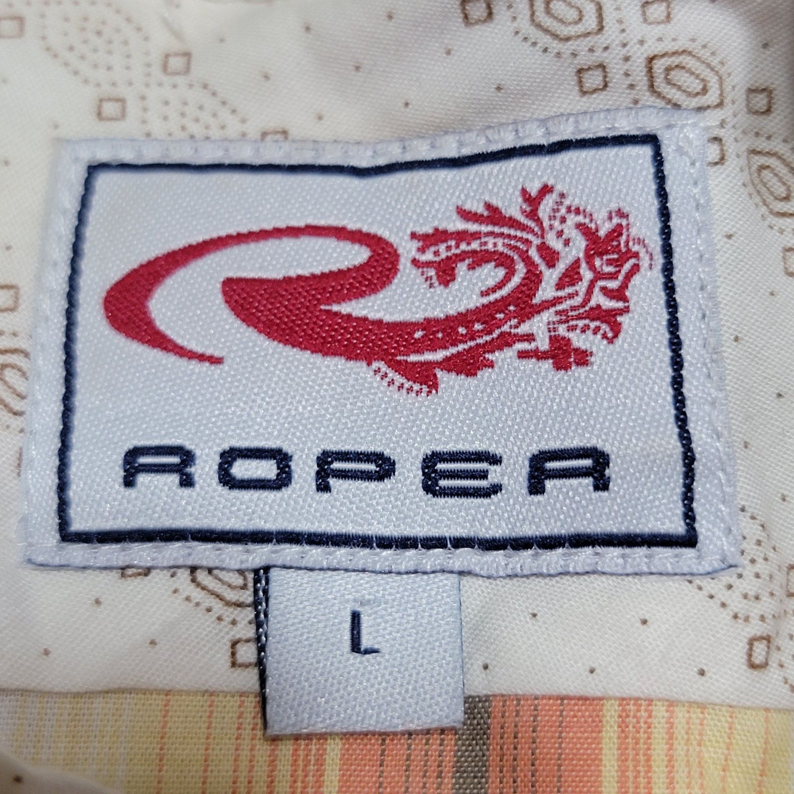Roper Roper LS Pearl Snap Retro Classic Western Shirt - Size Large Size L / US 10 / IT 46 - 5 Thumbnail