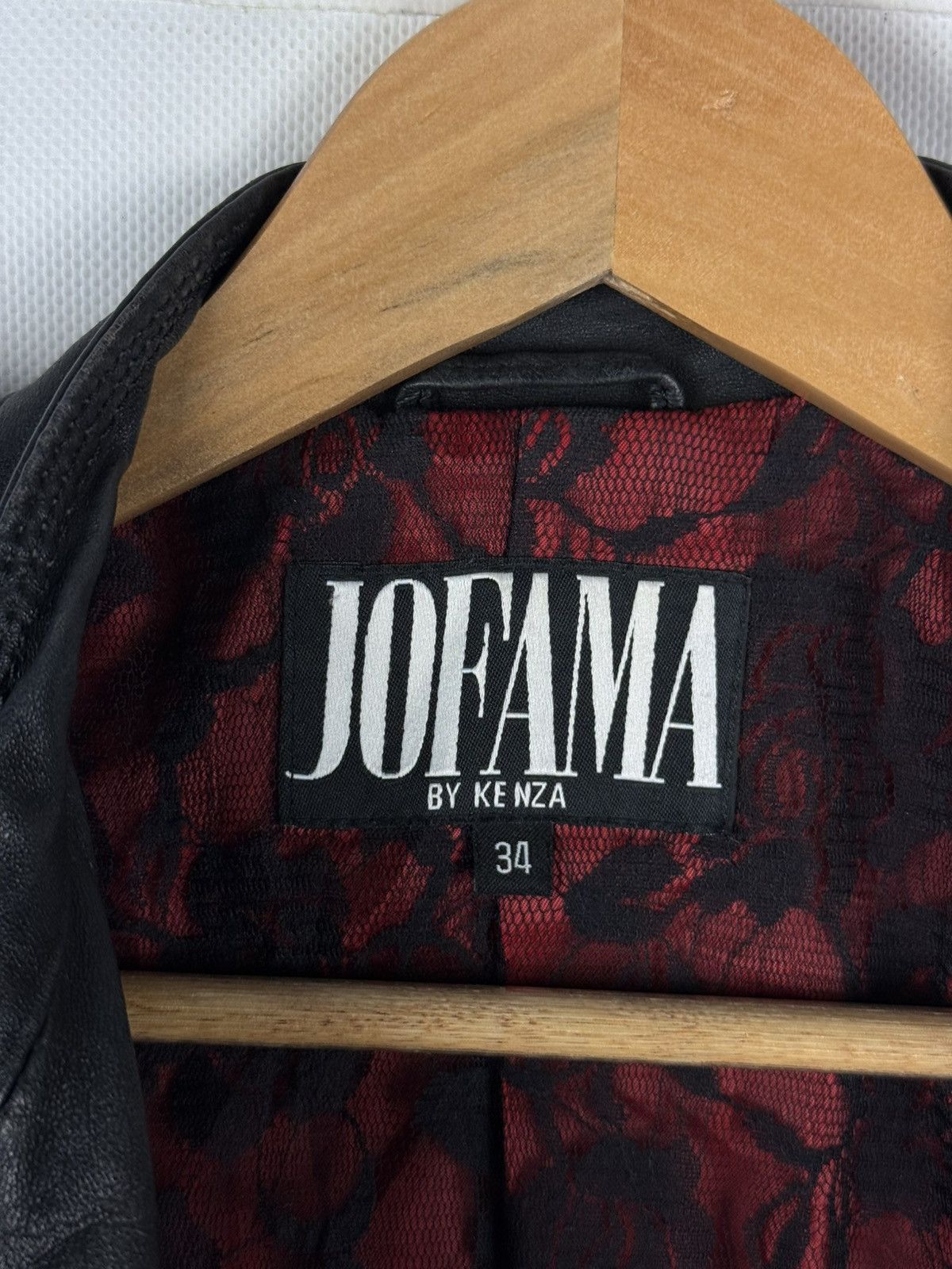 JOFAMA Jofama By Kenza Ladies Gothic Leather Biker Jacket Size 34 Size XS / US 0-2 / IT 36-38 - 23 Thumbnail