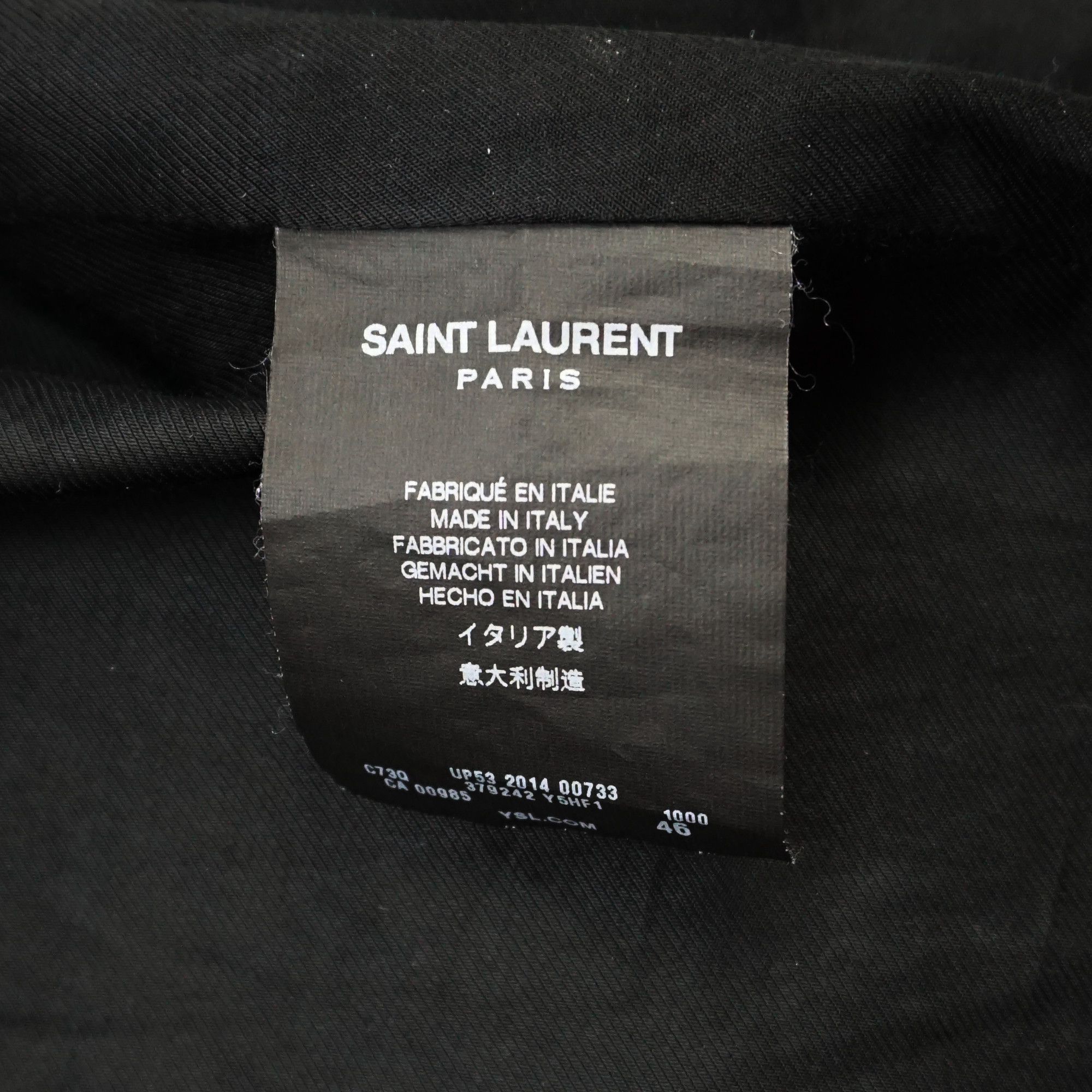 Hedi Slimane × Saint Laurent Paris SLP SS15 "Psych Rock" Leather Fringed Biker Jacket Size US S / EU 44-46 / 1 - 8 Thumbnail