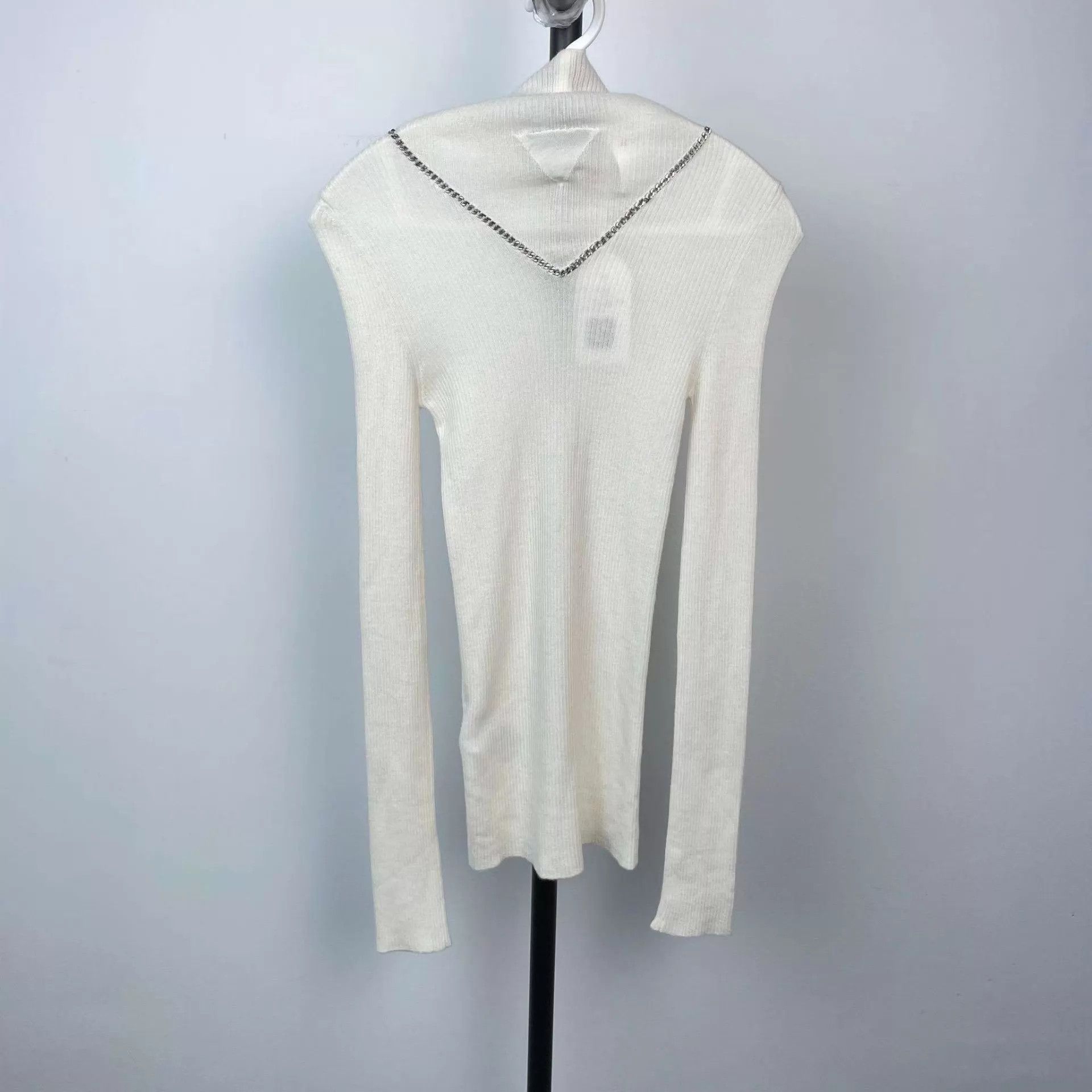 Bottega Veneta BV white A knit pullover sweater no accessories Size XS / US 0-2 / IT 36-38 - 2 Thumbnail