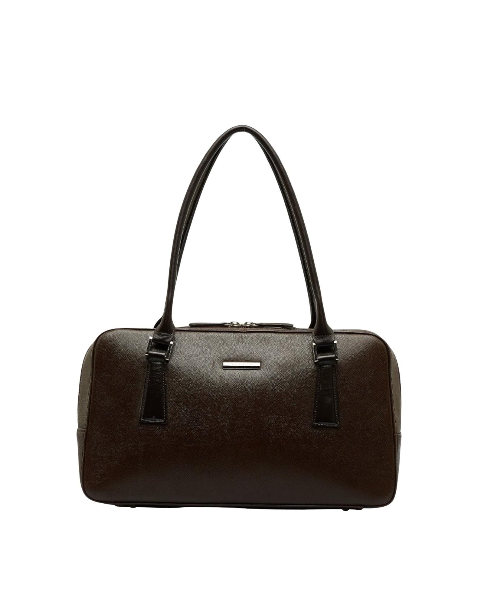 image of Burberry Luxury Brown Leather Bag, Women's