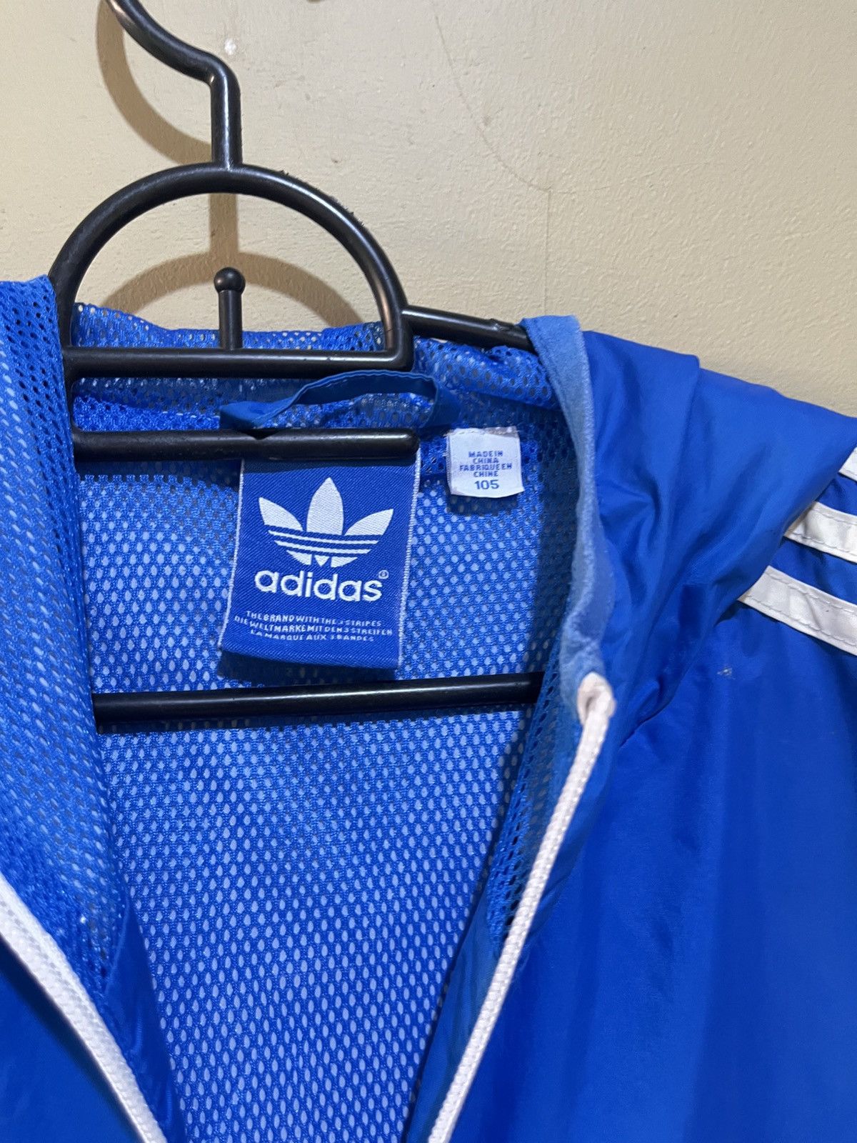 Adidas Super Rare Vintage AdidasJacket Windbreaker Blue Shell Cal Size US XL / EU 56 / 4 - 2 Thumbnail