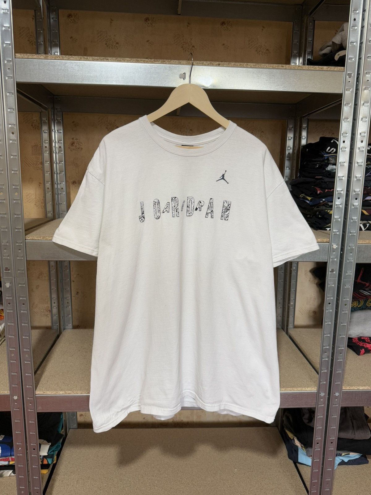 Jordan Brand × Nike × Vintage Vintage 1990’s Nike Jordan Basketball T-Shirt Y2K Hype Size US XXL / EU 58 / 5 - 1 Thumbnail
