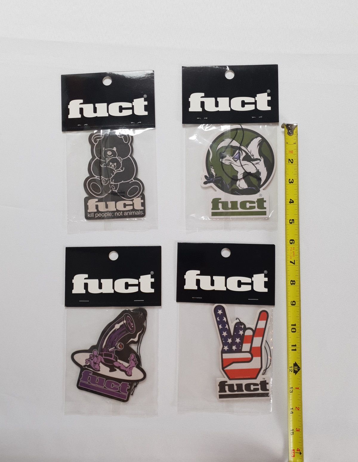 FUCT Lot Of 4 FUCT Air Fresheners Skunk Weed - Bear Bong Pipe FTW Size ONE SIZE - 3 Thumbnail