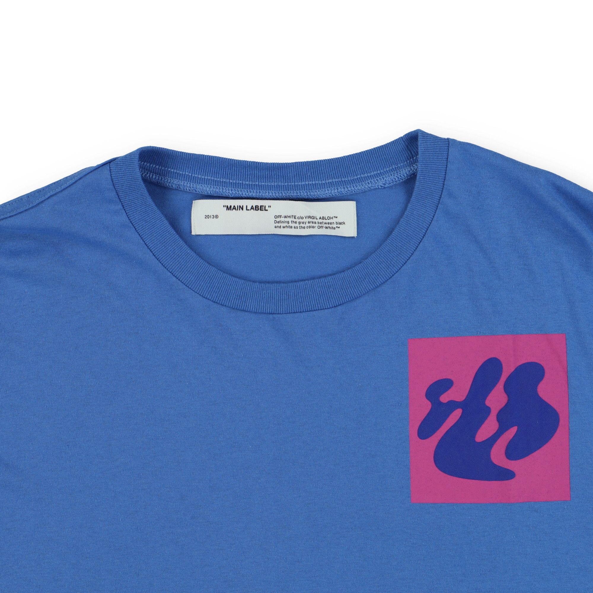 Off-White Blue Abstract Logo Oversized T-Shirt Size US M / EU 48-50 / 2 - 4 Thumbnail