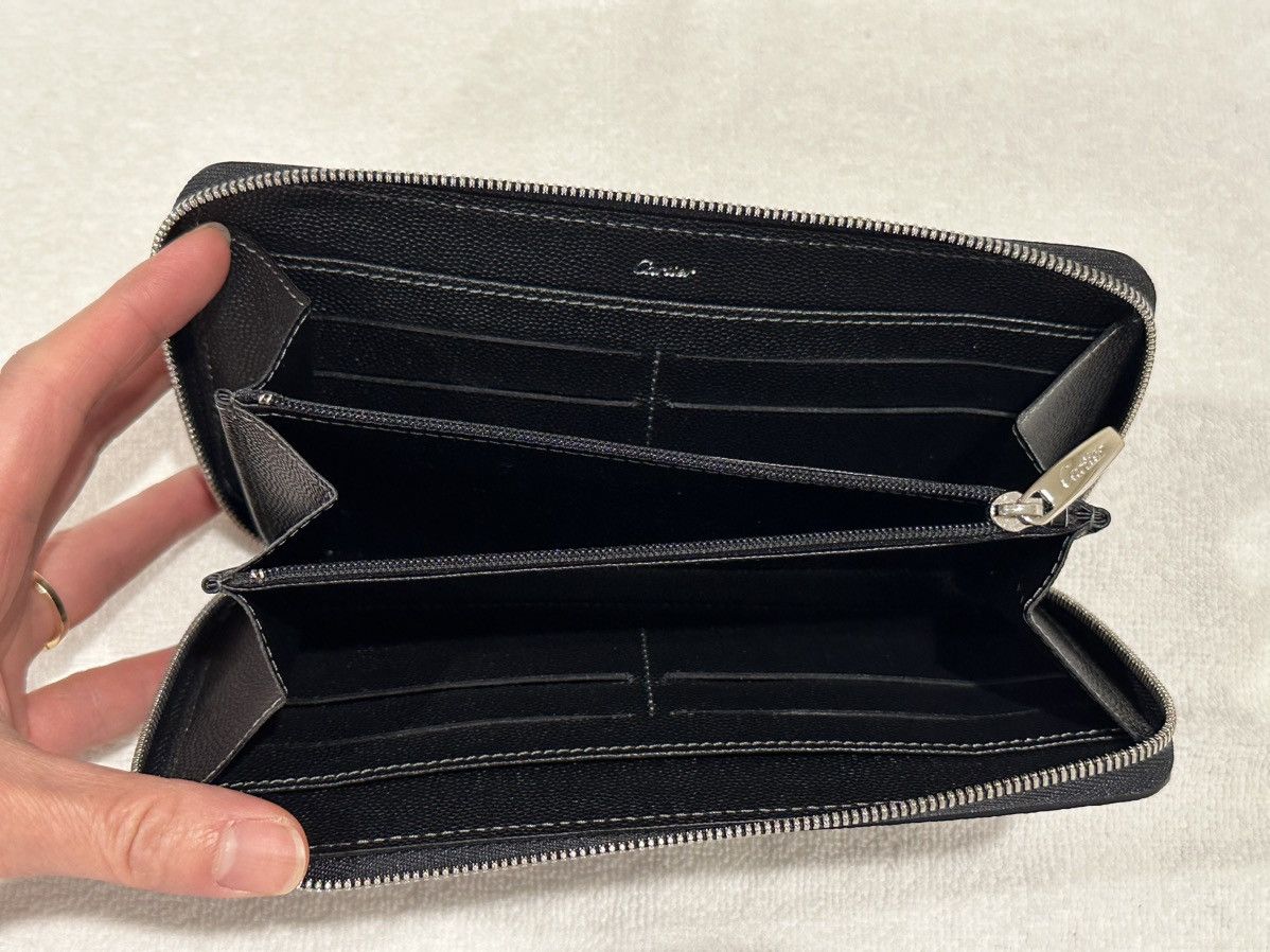 Cartier Cartier Cowhide Leather Zip-around Long Wallet Black Size ONE SIZE - 5 Thumbnail
