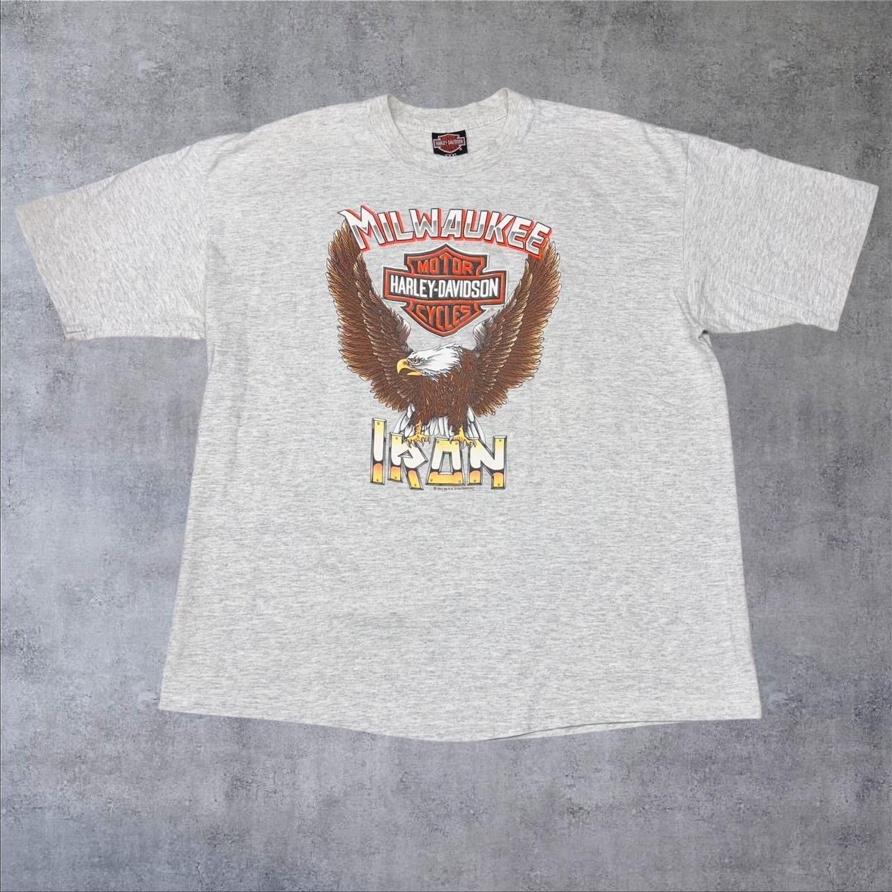 Harley Davidson Vintage Grey Harley Davidson T-shirt Size US XXL / EU 58 / 5 - 1 Thumbnail
