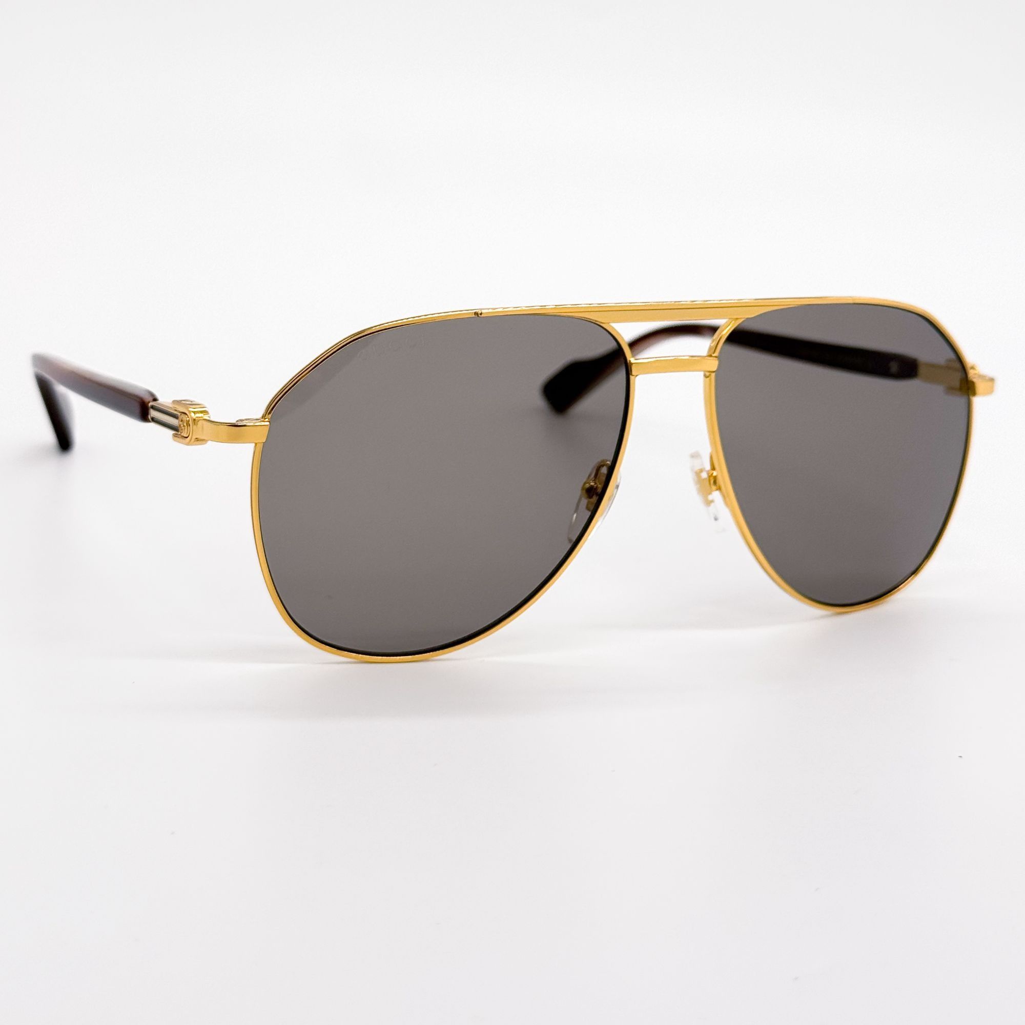 Gucci NEW GUCCI SUNGLASSES GG1220S 002 GOLD/GRAY MEN EYEWEAR GUCCI Size ONE SIZE - 5 Thumbnail
