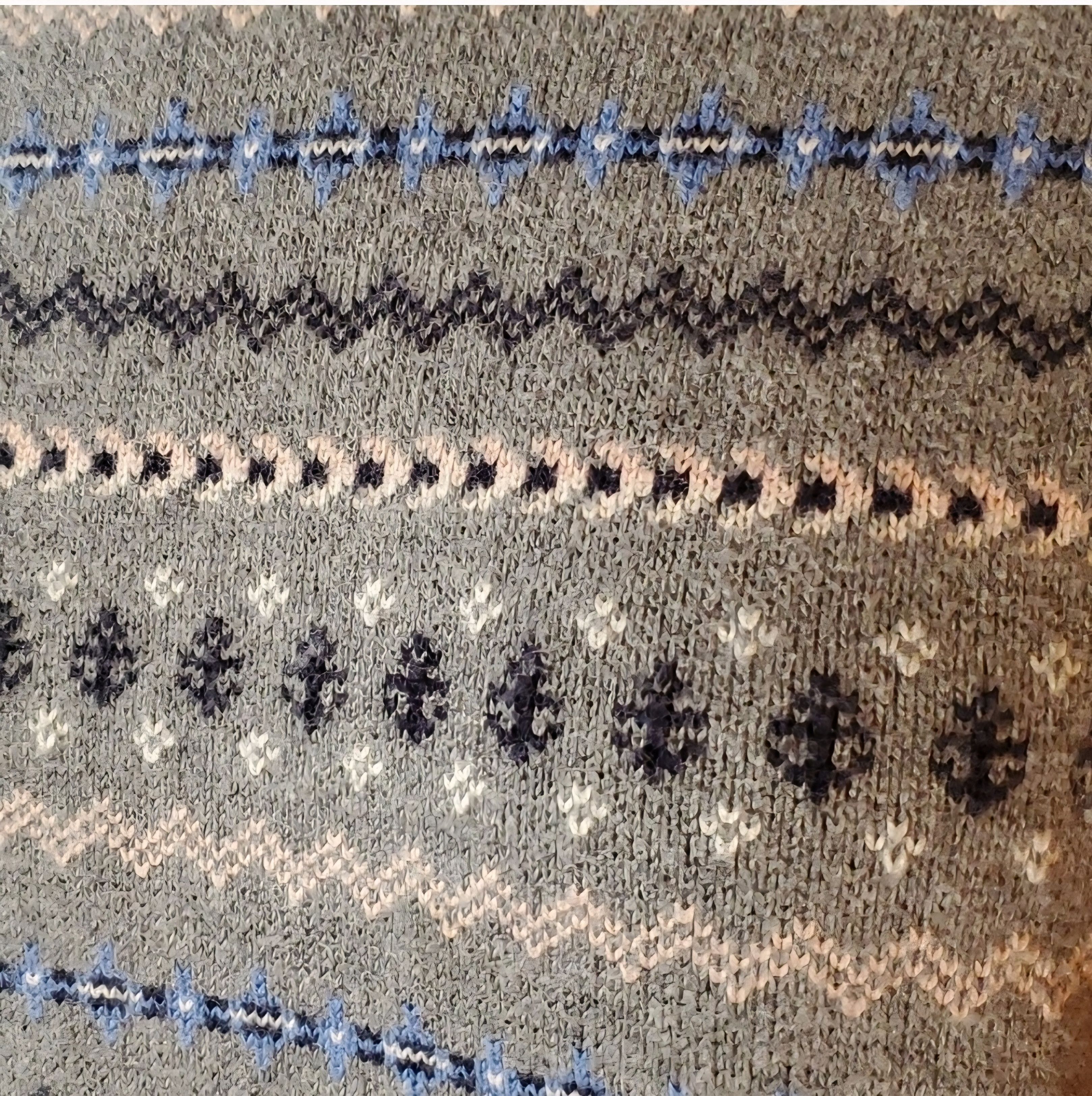 Nautica Nautica Size M Cotton Sweater Grey Blue Pink Anchor Stripe Size M / US 6-8 / IT 42-44 - 7 Thumbnail