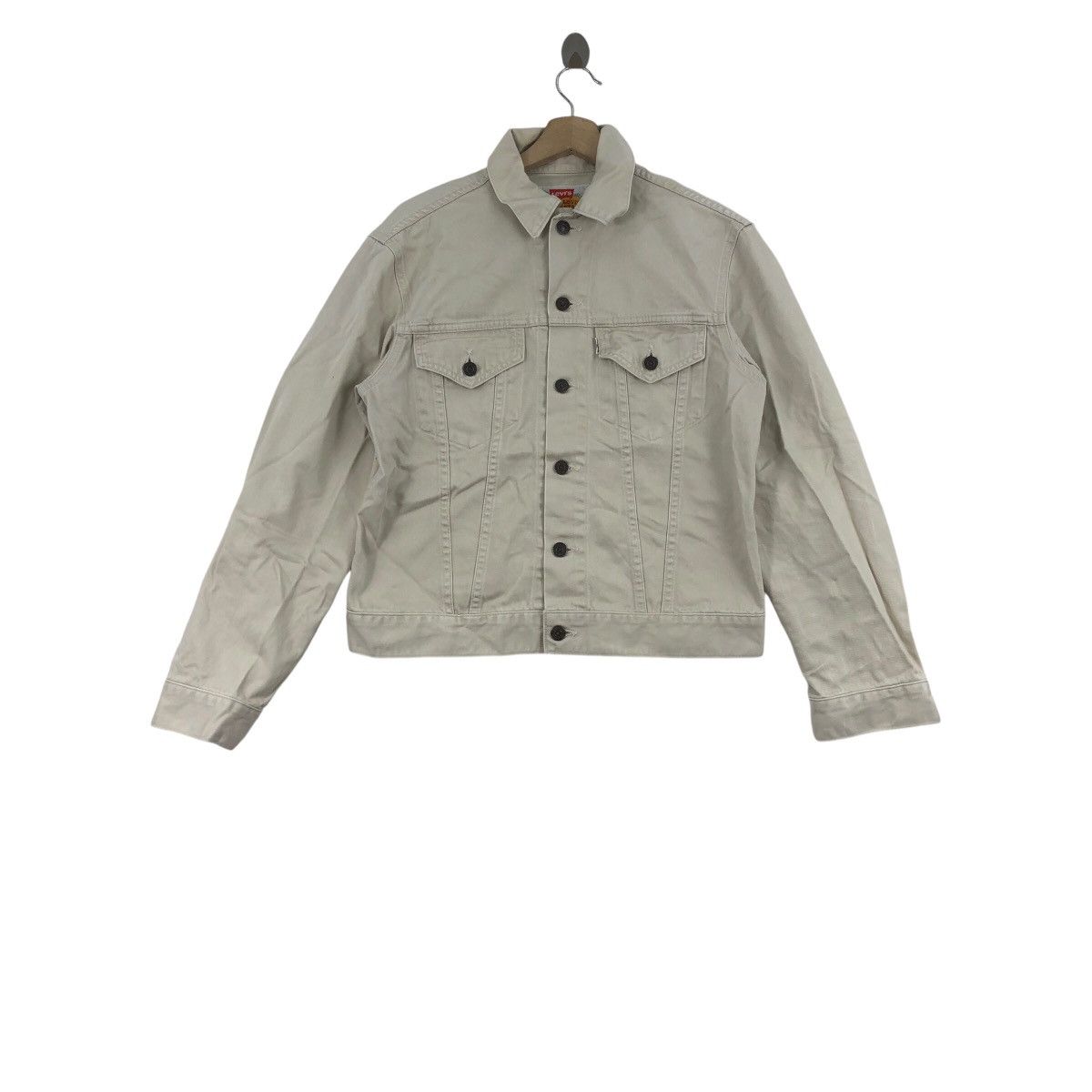 Levi's Vintage LEVIS Usa STRAUSS White Trucker Jacket Size S / US 4 / IT 40 - 1 Thumbnail