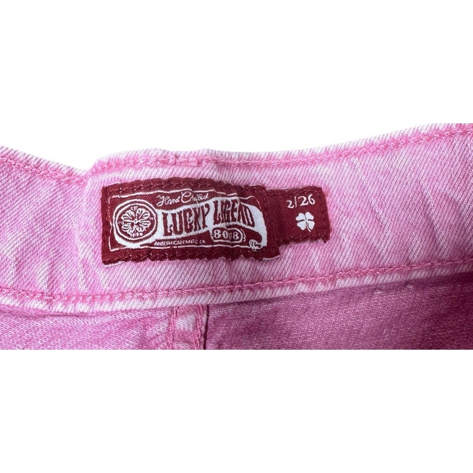 Lucky Brand Lucky Brand AC DC High Rise Mom Pink Denim Jean Shorts 2/26 Size 26" / US 2 / IT 38 - 6 Thumbnail
