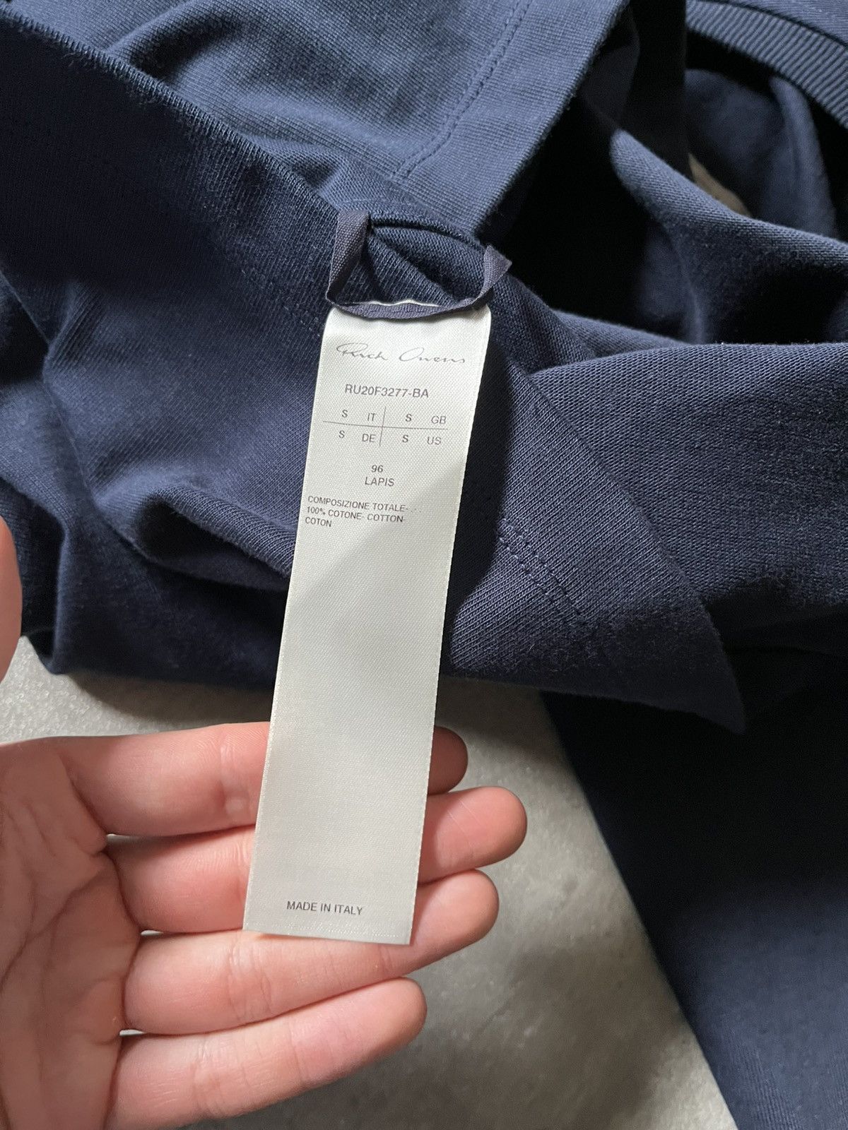 Rick Owens Rick Owens Performa F/W 20 sweatshirt Lapis Size US S / EU 44-46 / 1 - 9 Thumbnail