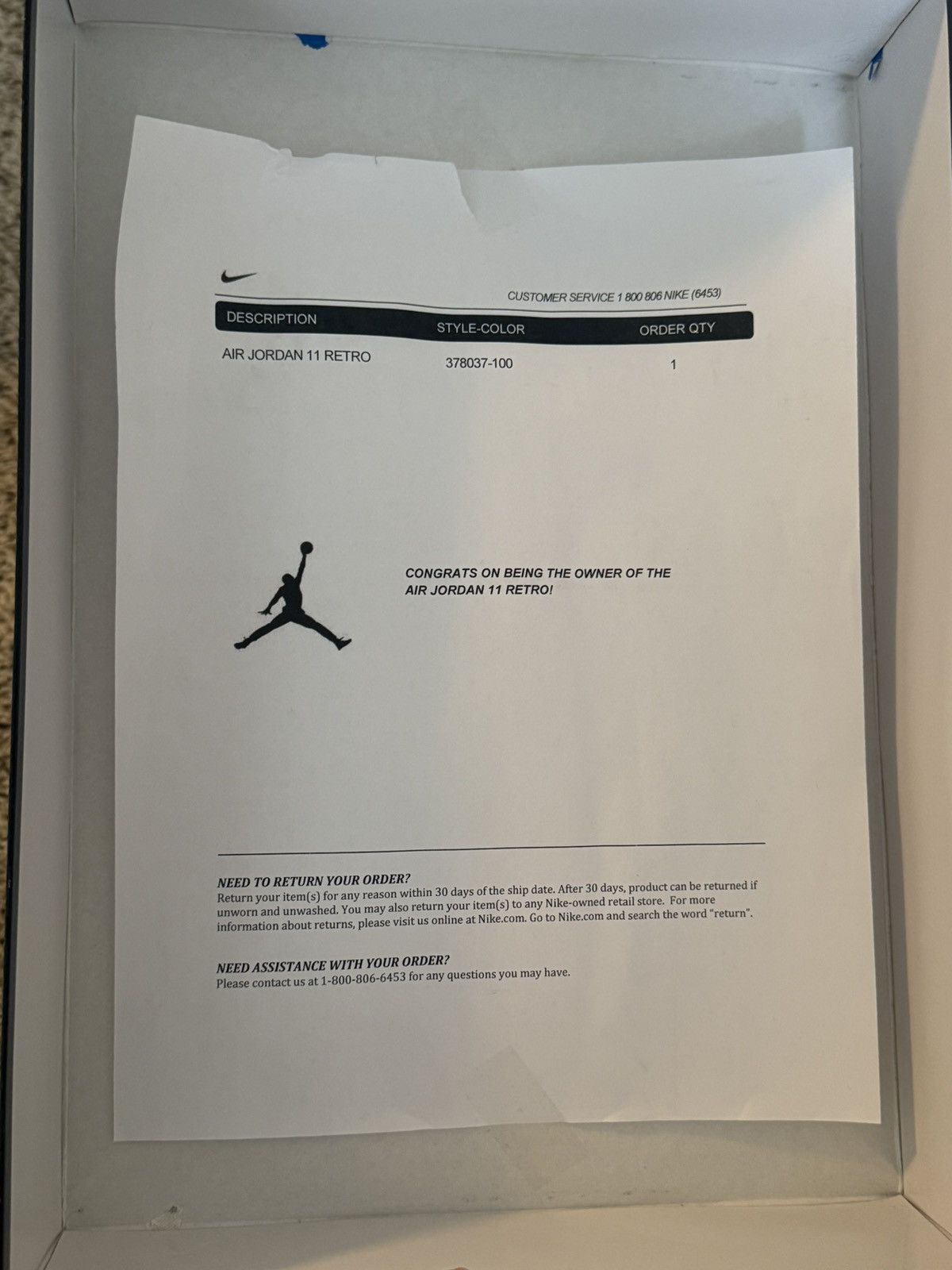 Jordan Brand × Nike Air Jordan 11 Retro ‘Concord’ 2018 Size US 8 / EU 41 - 9 Thumbnail