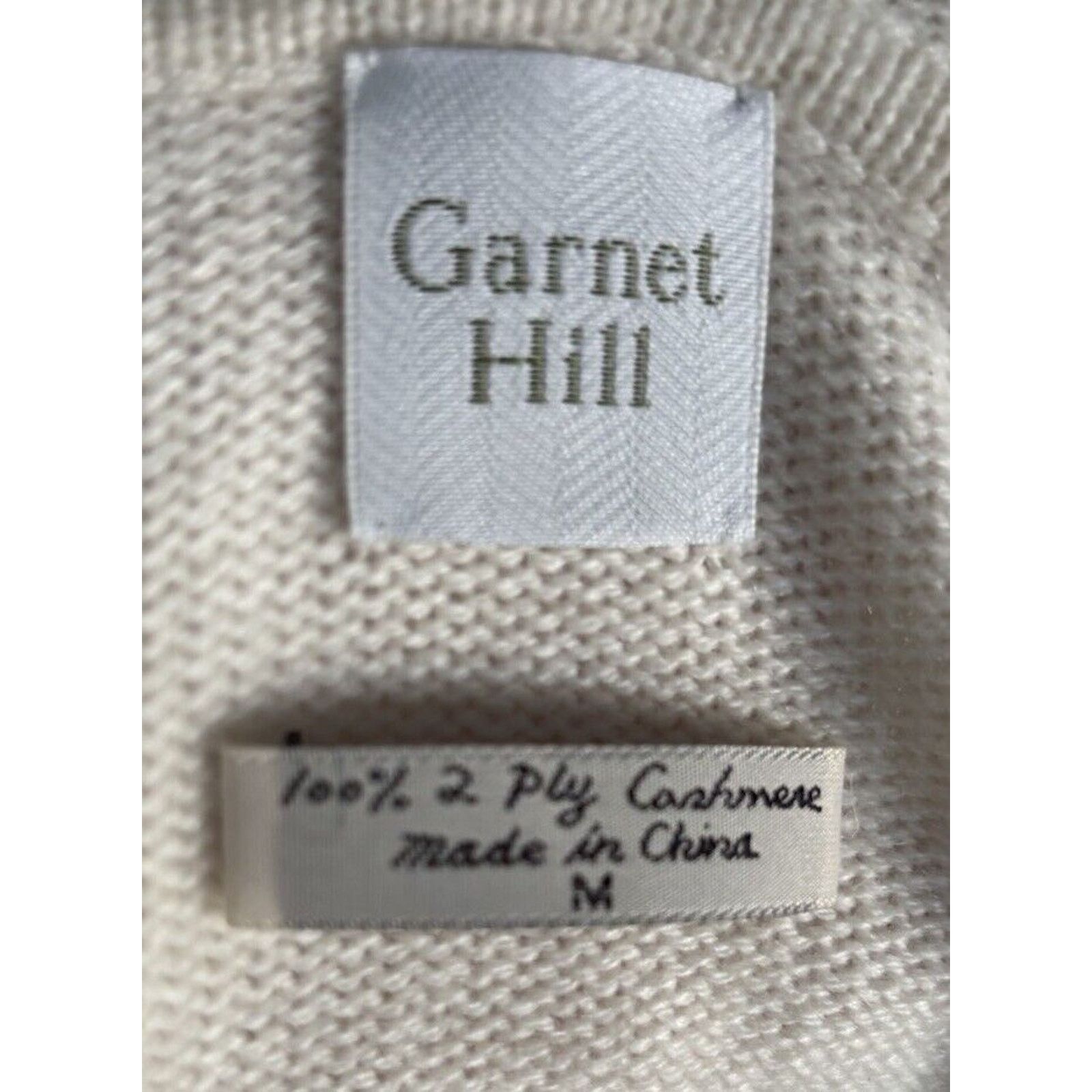 Other Garnet Hill 2 Ply Cashmere Ivory Hoodie Tunic Women’s Sz M Size M / US 6-8 / IT 42-44 - 5 Thumbnail