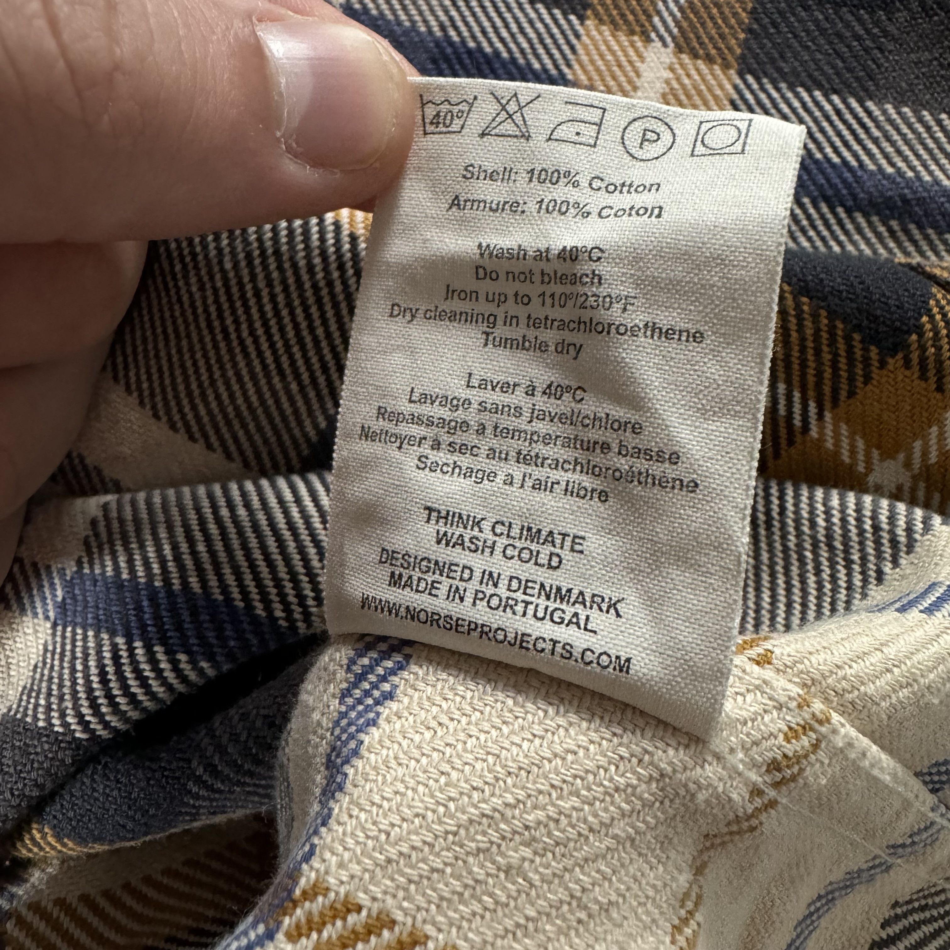 Norse Projects NORSE PROJECTS ULRIKKE CHECK BUTTON UP FLANNEL SHIRT Size US M / EU 48-50 / 2 - 6 Thumbnail