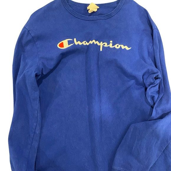 Champion Champion Blue Long Sleeve Tee with Iconic Logo Size US L / EU 52-54 / 3 - 1 Thumbnail