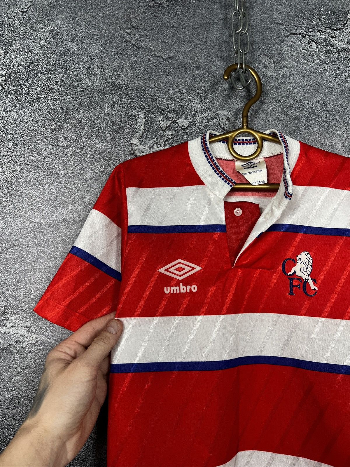 Umbro Rare 1988 Umbro Chelsea Away Kids 5-6 Years Jersey T-shirt Size US XXS / EU 40 - 3 Thumbnail