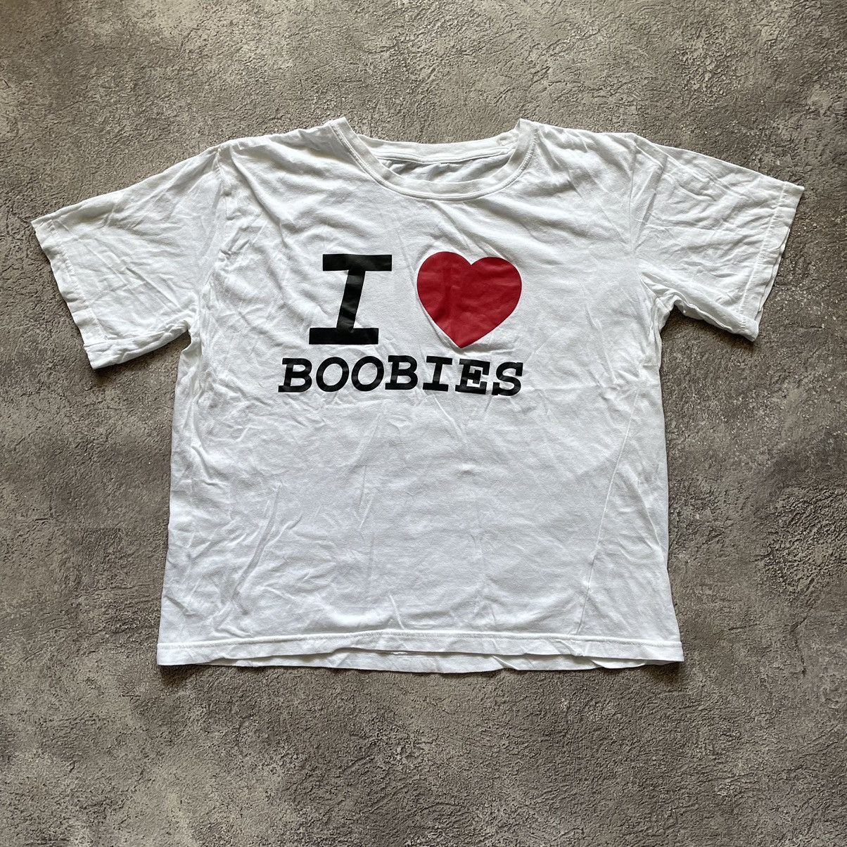 Band Tees VINTAGE HUMOR TEE I LOVE BOOBS FUNNY PORNO XXX TEE Size US L / EU 52-54 / 3 - 2 Thumbnail
