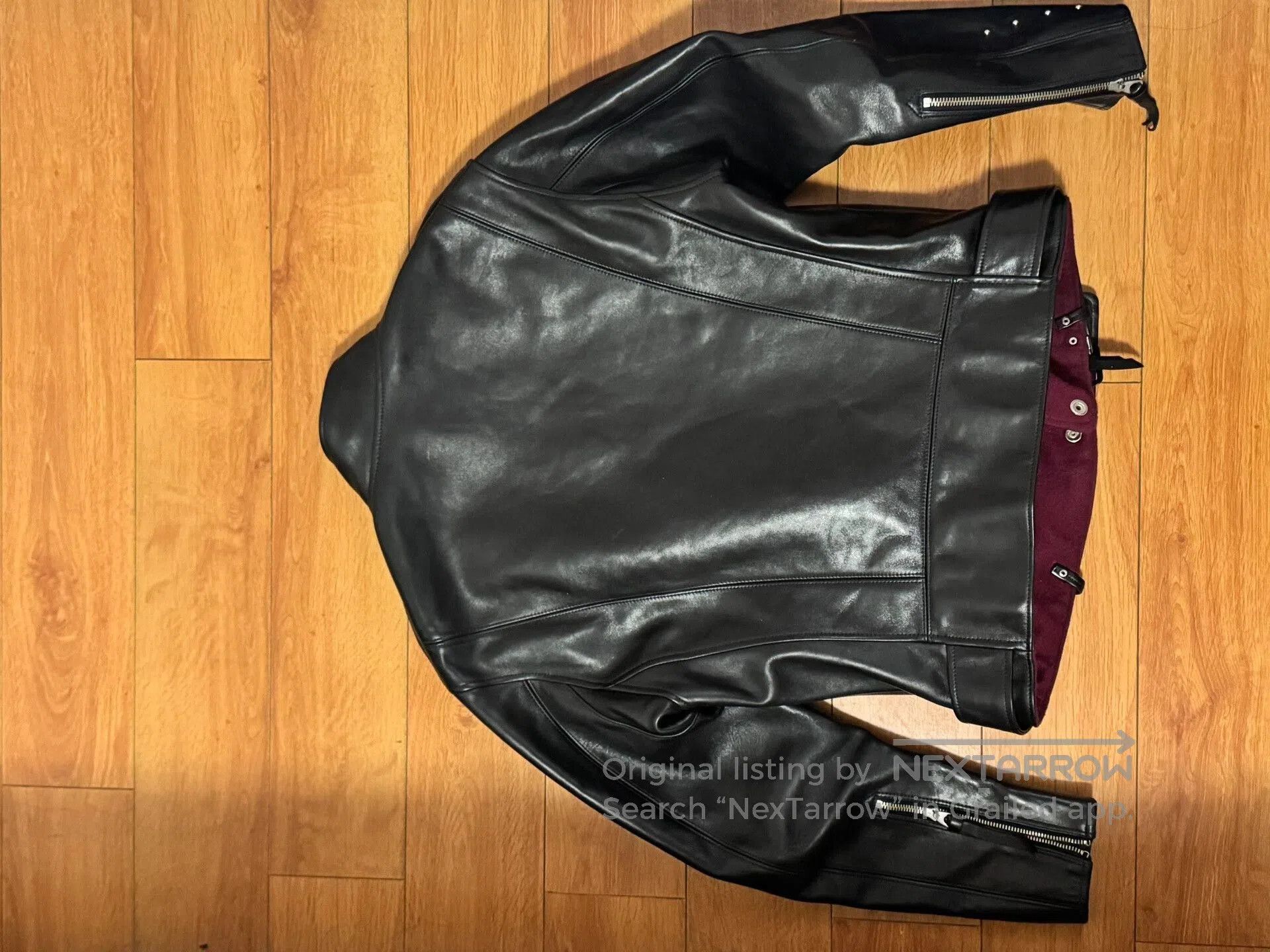 Vintage High-End Black Leather Jacket. Size US S / EU 44-46 / 1 - 2 Thumbnail