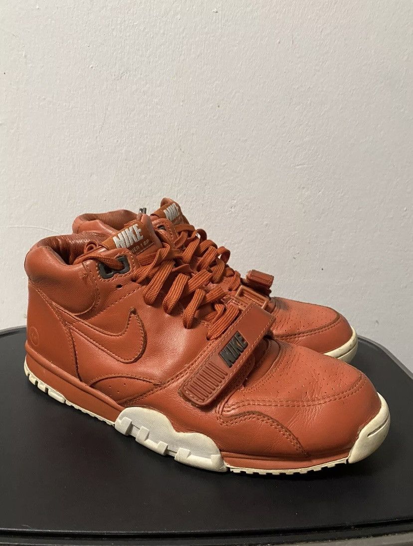 Fragment Design × Hiroshi Fujiwara × Nike Nike Air x Fragment Designs Trainer 1 Orange Size 8.5 Rare Size US 8.5 / EU 41-42 - 4 Thumbnail