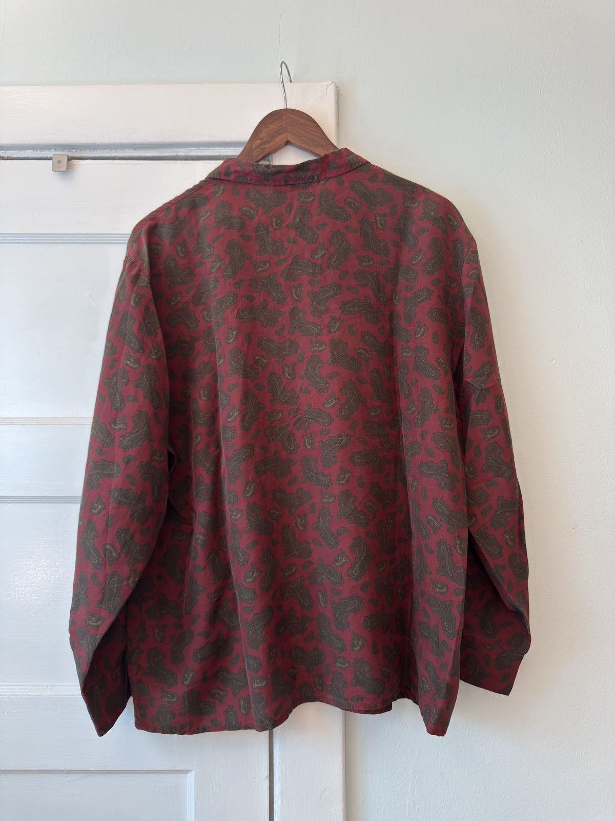Vintage Vintage Paisley Silk Pajama Shirt Size US M / EU 48-50 / 2 - 2 Thumbnail