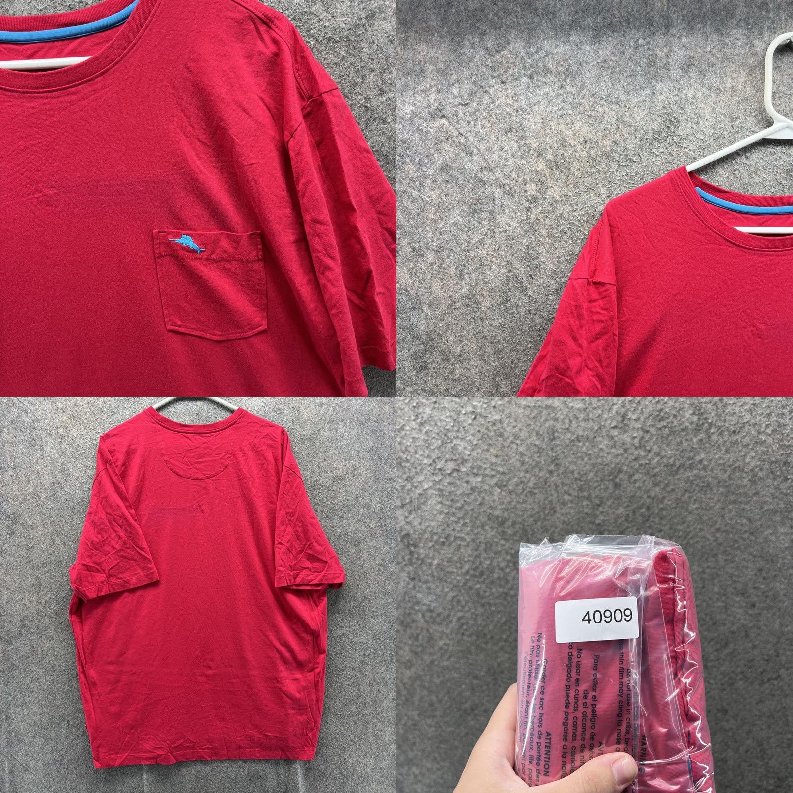 Tommy Bahama Tommy Bahama Shirt Mens XL Red Pima Cotton Relax Pocket Tee Crewneck Tagless Size US XL / EU 56 / 4 - 8 Thumbnail