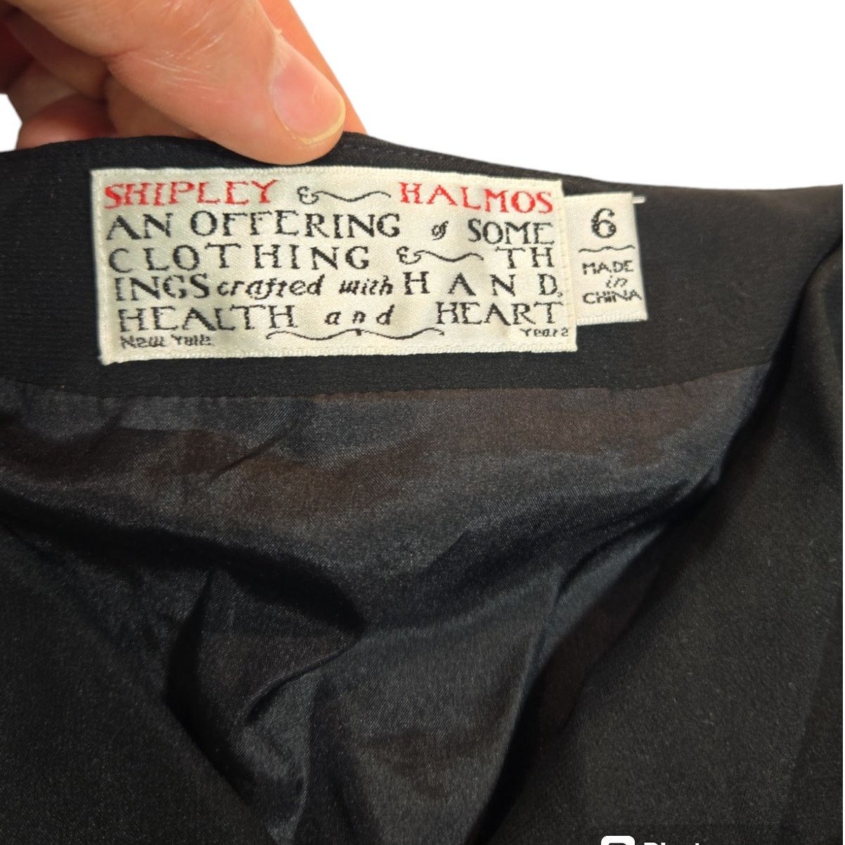 Shipley & Halmos Shipley & Halmos | Black, 100% Silk, Cowl Neck Dress | 6 Size M / US 6-8 / IT 42-44 - 4 Thumbnail