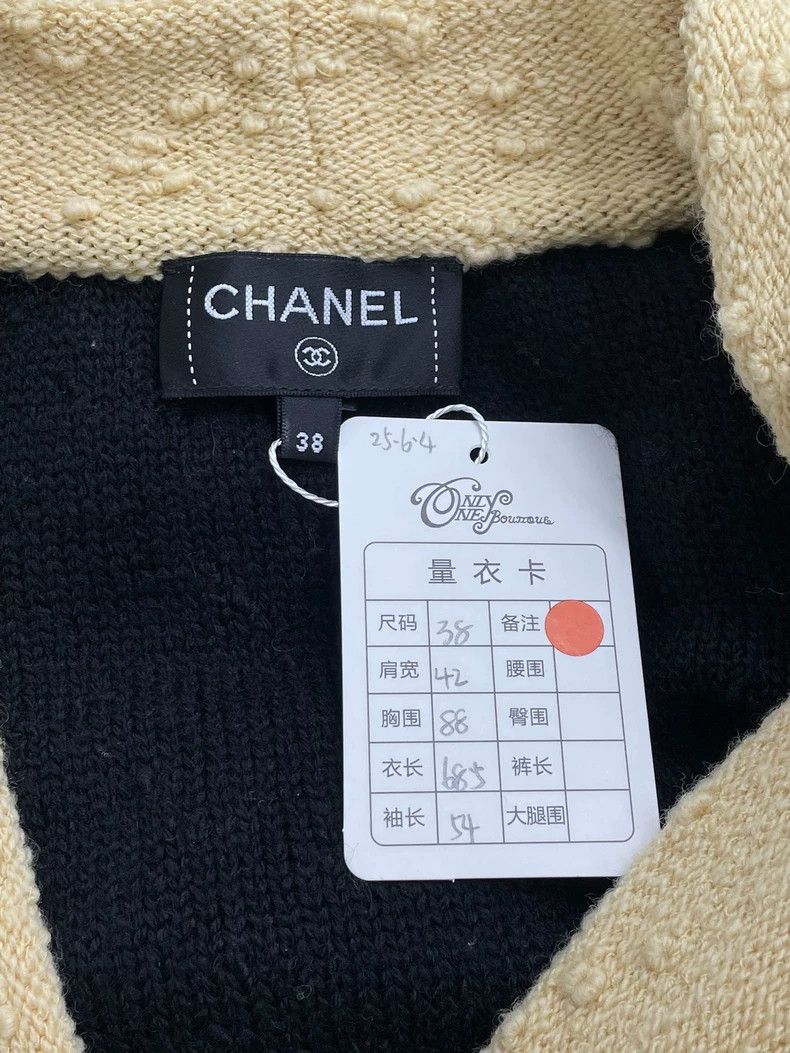 Chanel Chanel 24K black stitching knitted cardigan coat Size XS / US 0-2 / IT 36-38 - 3 Thumbnail