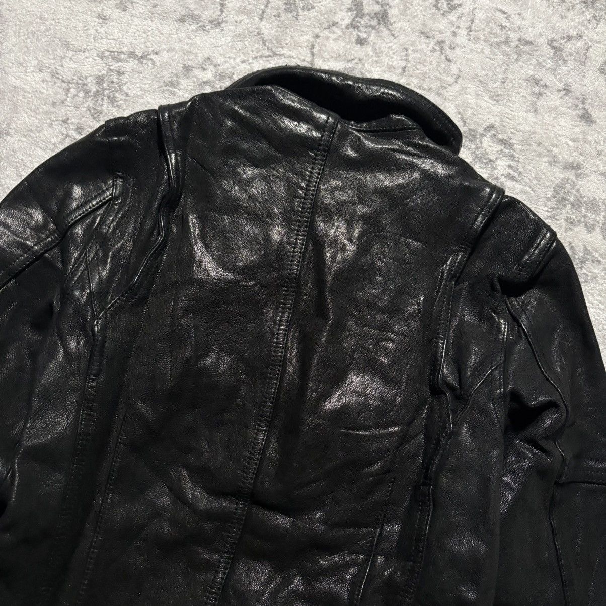 GOSTAR DE FUGA Gostar De Fuga Multi Zip Leather Jacket Black | Size 44 Size US XS / EU 42 / 0 - 10 Thumbnail