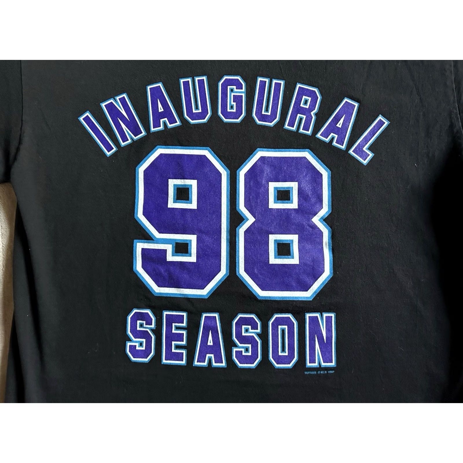 Lee VINTAGE Tampa Bay Devil Rays Inaugural Season T Shirt Men’s Size L Lee Sport Black Cotton Blend Graphic Print US Sports 1990-1999 Mens Size US L / EU 52-54 / 3 - 6 Thumbnail