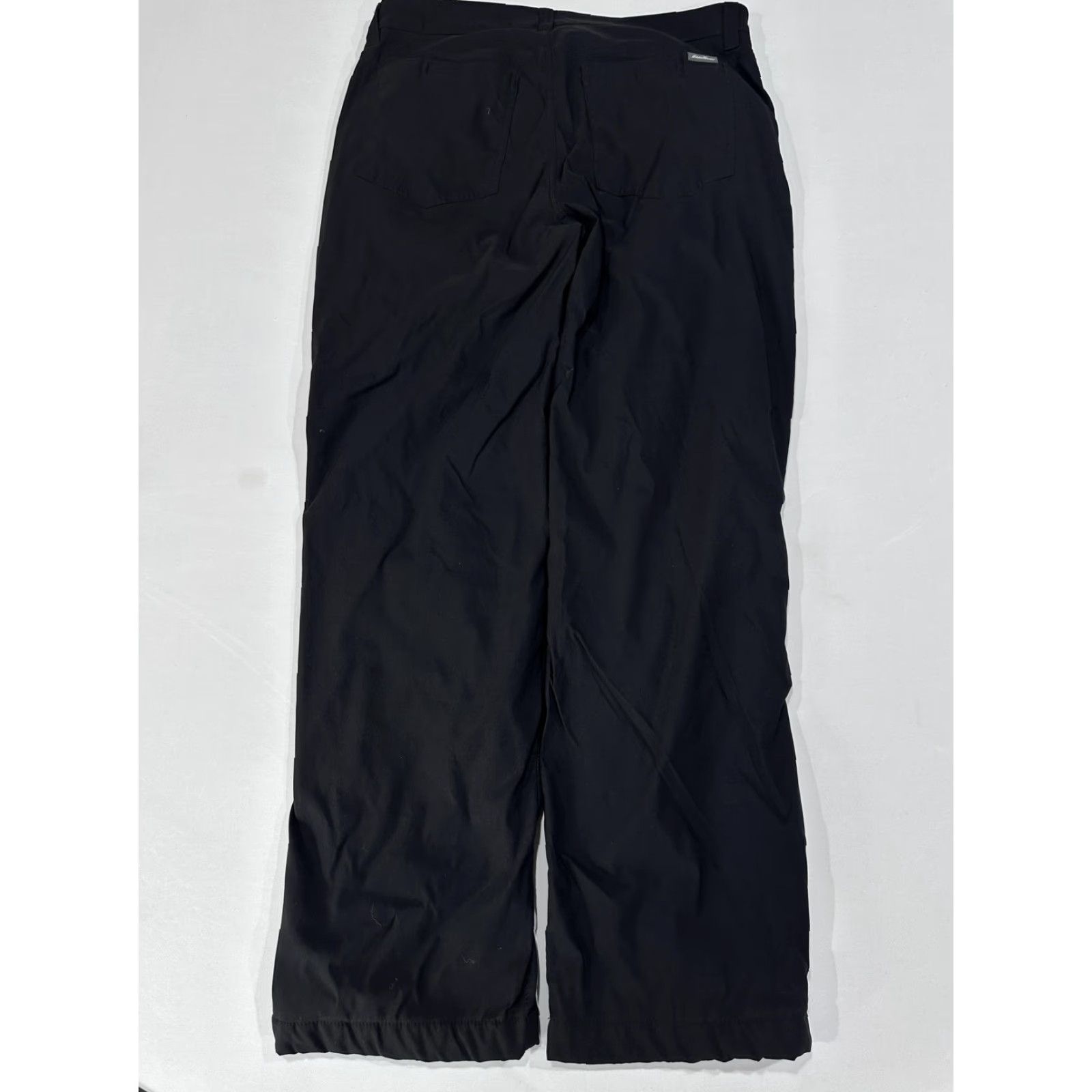 Eddie Bauer Eddie Bauer Pants Mens 34x30 Black Fleece Lined Outdoor Hiking Warm Nylon Spandex Flat Front Pockets Straight Zip Casual Regular 34/29 Inseam Size US 34 / EU 50 - 4 Thumbnail
