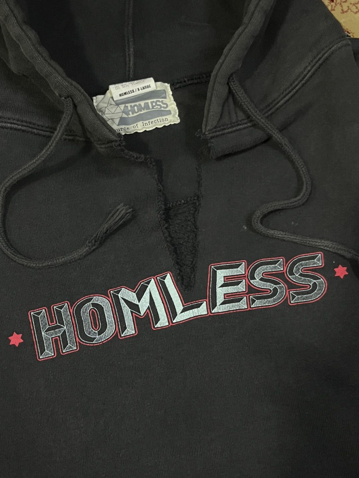 If Six Was Nine Vintage Homless Skateboards Baggy Oversized Sunfaded Hoodie Size US XL / EU 56 / 4 - 4 Thumbnail