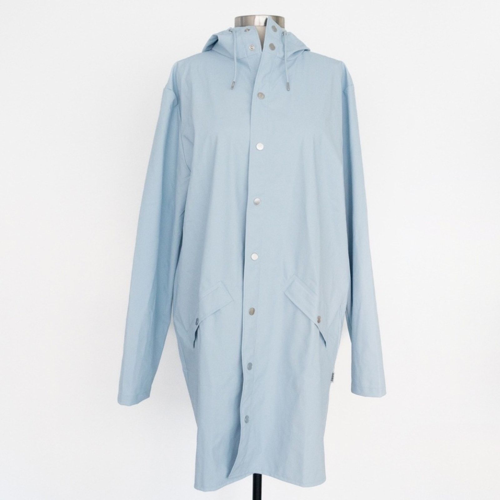 Rains Rains. Long Jacket in Sky. Size XL / US 12-14 / IT 48-50 - 2 Thumbnail