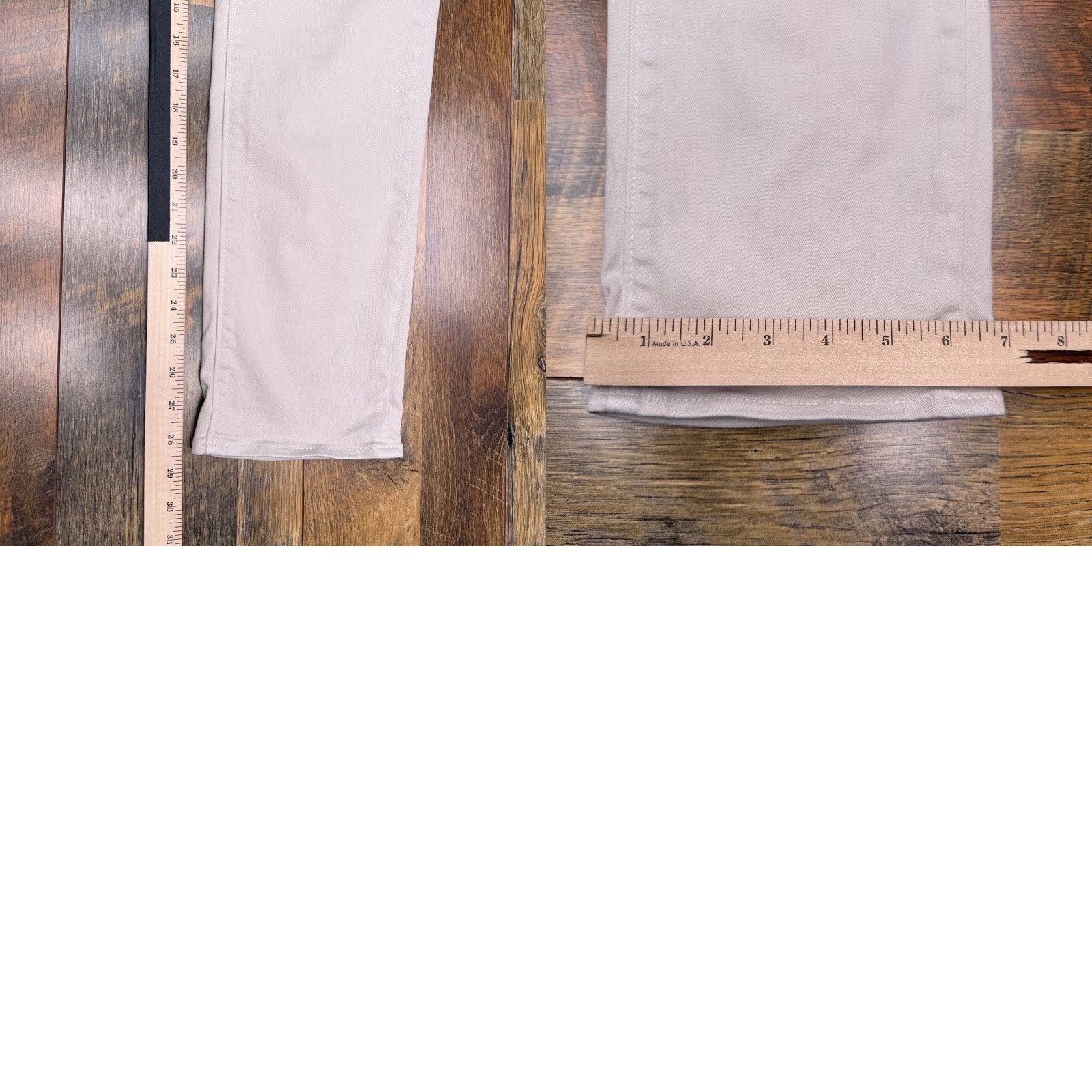 J.Crew J.CREW Jeans Mens 30x30 Gray Straight Regular Mid Rise Five-Pocket Denim Stretch Belt Loops Pocket Design Size US 30 / EU 46 - 9 Thumbnail