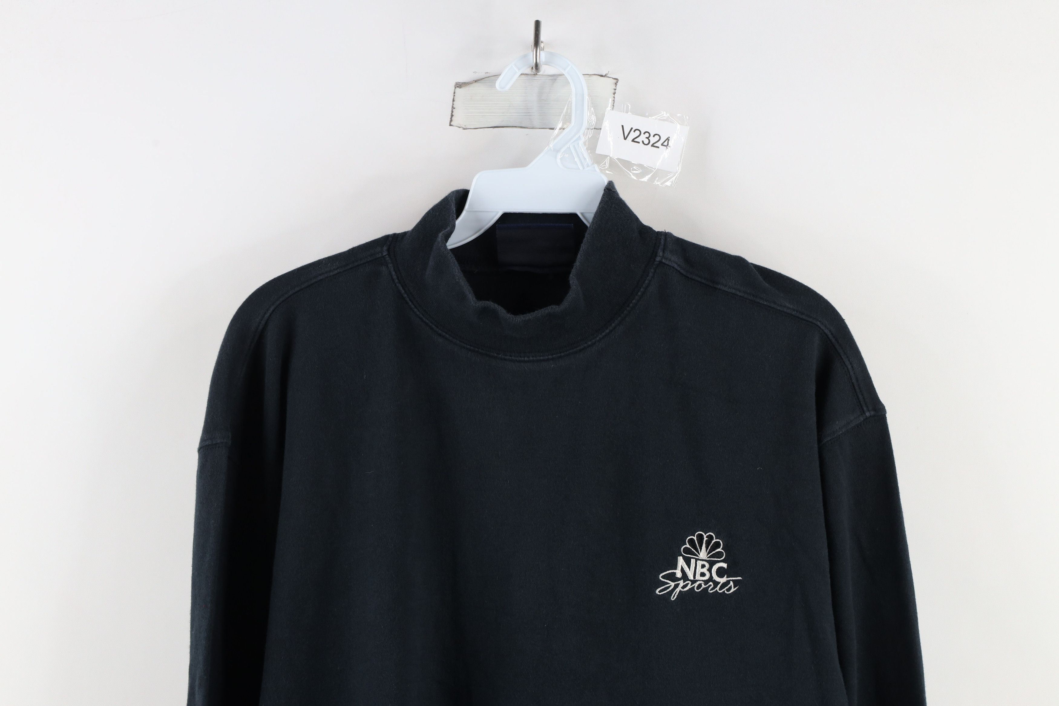 Vintage Vintage 90s Out NBC Sports Mock Neck Long Sleeve T-Shirt Size US M / EU 48-50 / 2 - 2 Thumbnail
