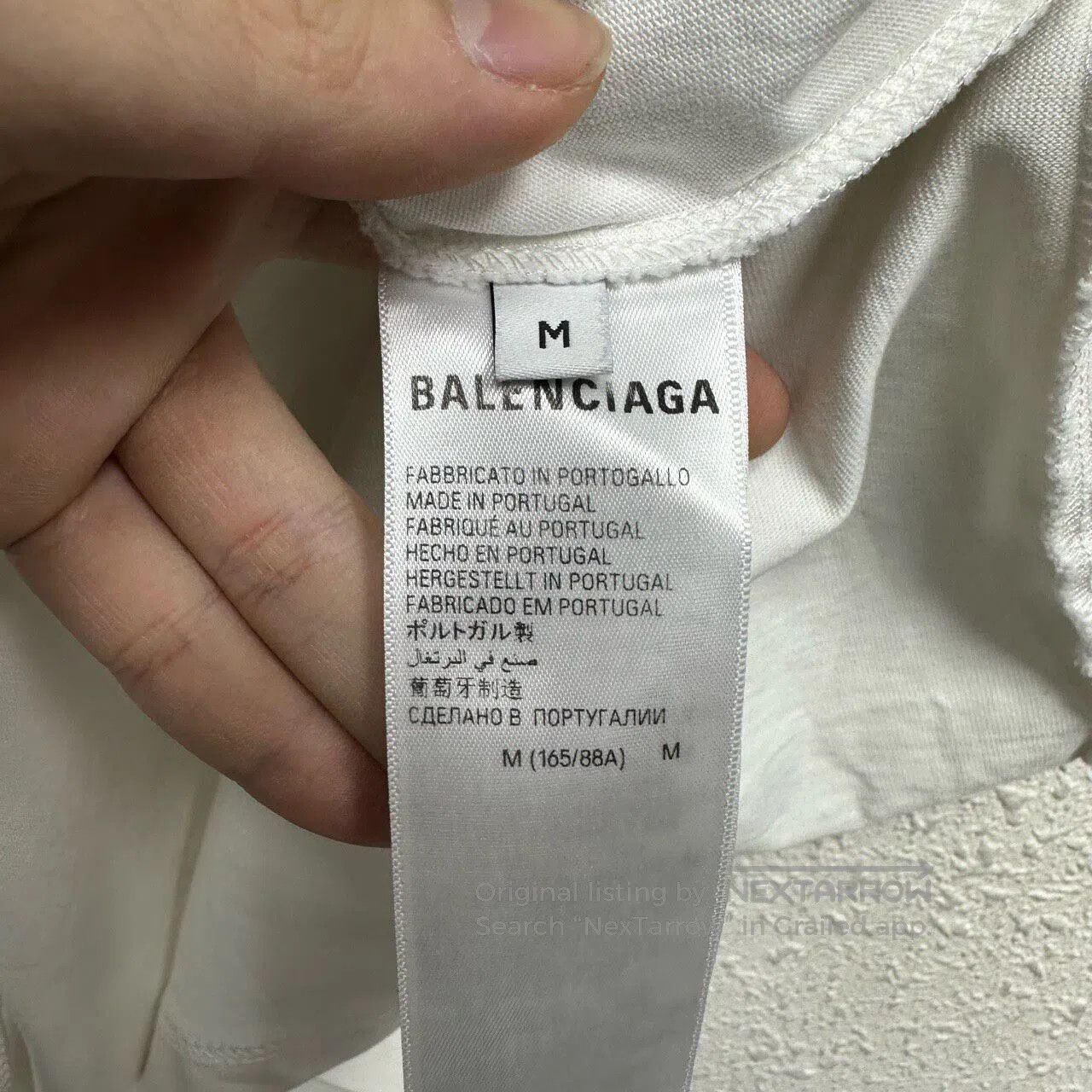 Balenciaga Balenciaga 3B Embroidered Letter Short-Sleeve T-Shirt Size M / US 6-8 / IT 42-44 - 4 Thumbnail