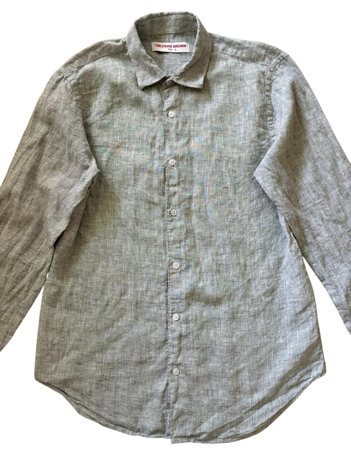 Orlebar Brown Orlebar Brown Giles Linen Tailored Fit Linen Shirt Size US S / EU 44-46 / 1 - 8 Thumbnail