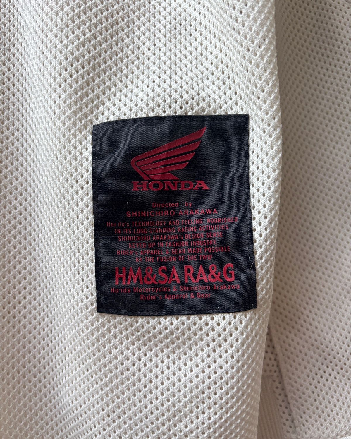 Japanese Brand 1990s Shinichiro Arakawa x Honda Padded Centaur Mesh Jersey Size US L / EU 52-54 / 3 - 10 Thumbnail