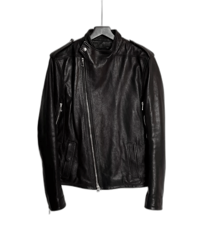 Balmain Balmain Black Leather Biker Jacket Size US L / EU 52-54 / 3 - 1 Thumbnail