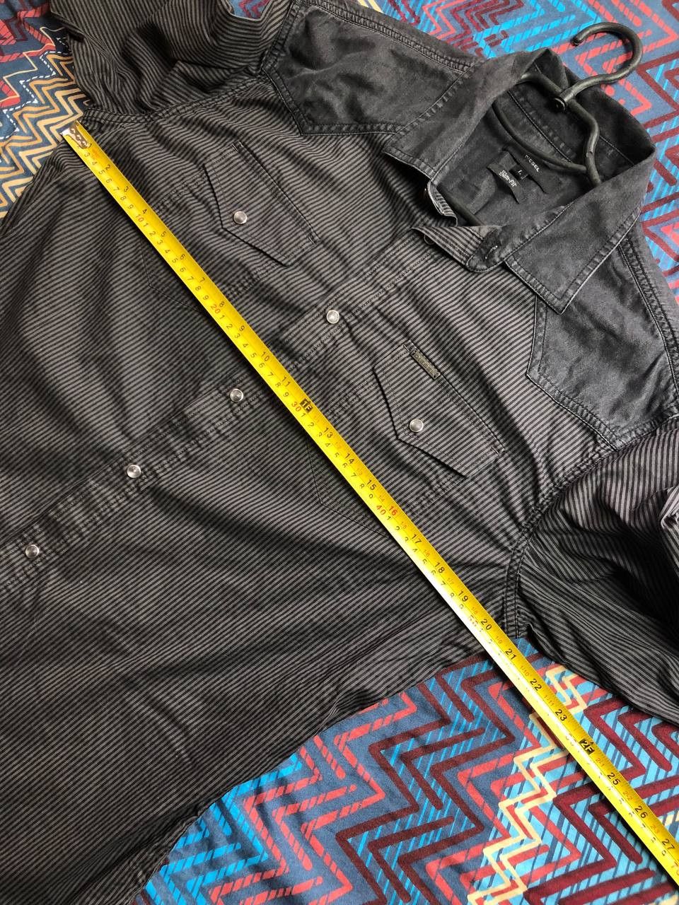 Diesel Vintage Y2K Diesel shirt striped streetwear luxury Size US L / EU 52-54 / 3 - 10 Thumbnail