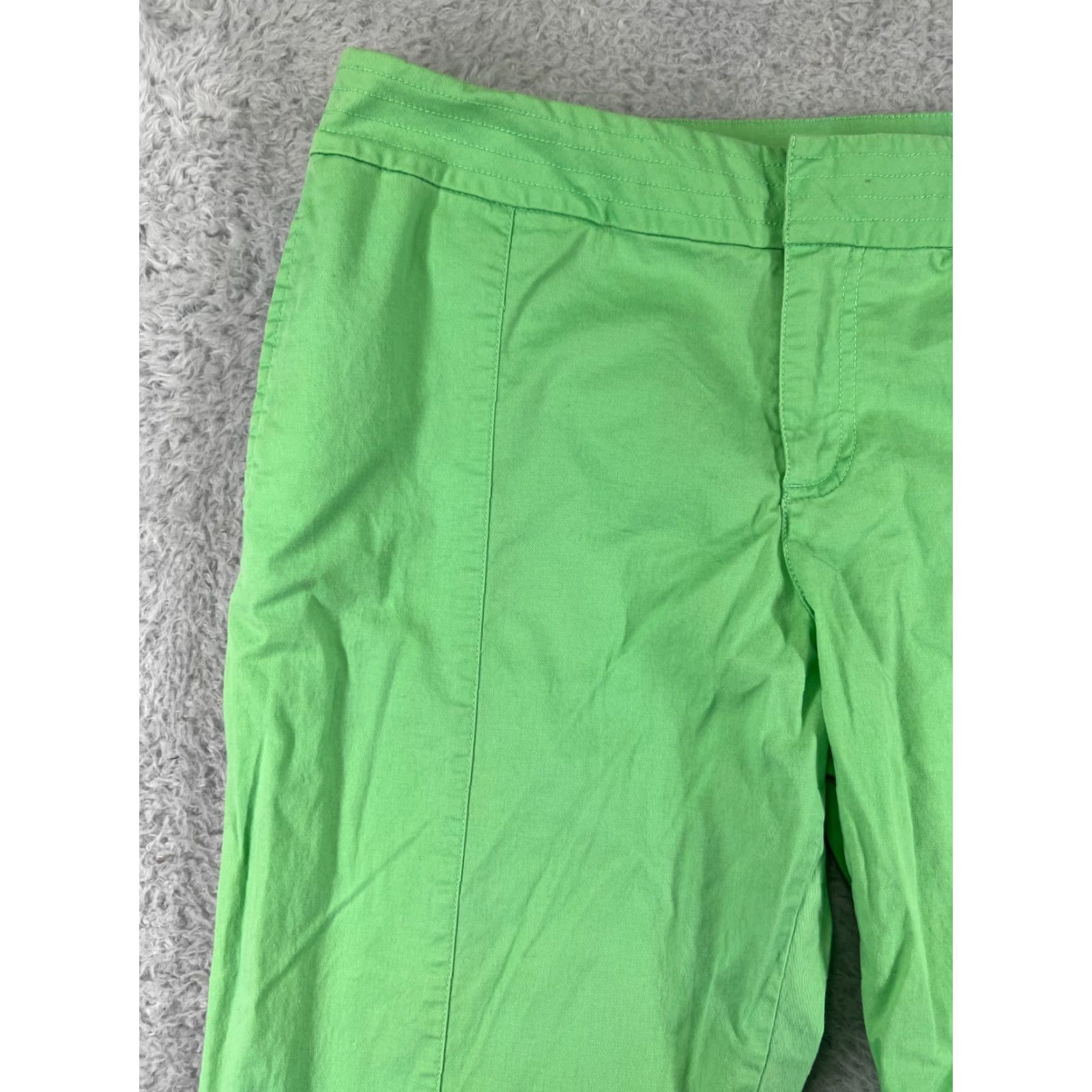 Nike Nike Women's Medium Green Cotton Blend Capri Pants with Pockets, Stretch, and Striped Detail for Golf Size 32" / US 10 / IT 46 - 6 Thumbnail