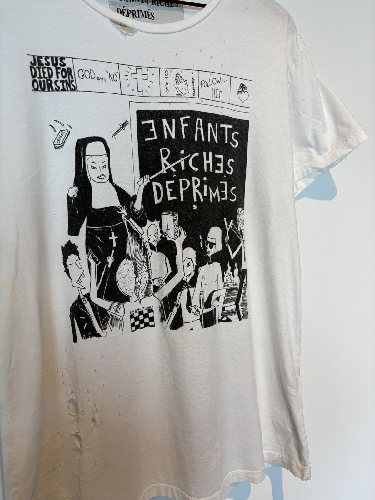 Enfants Riches Deprimes JESUS DIED FOR OUR SINS Size US M / EU 48-50 / 2 - 2 Thumbnail