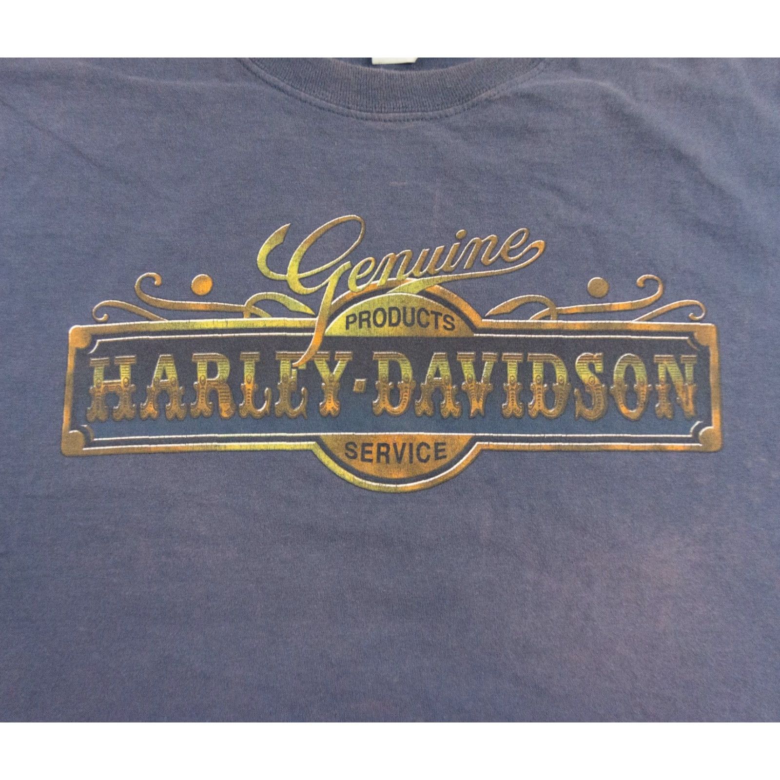 Harley Davidson Harley-Davidson Motorcycle Shirt Mens XL Blue Short Sleeve Tee Faded Size US XL / EU 56 / 4 - 2 Thumbnail