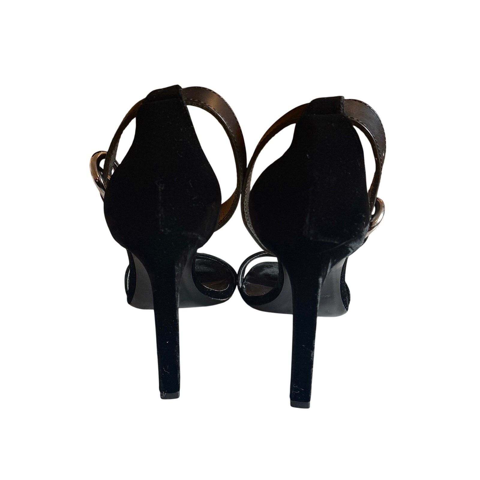 Saint Laurent Paris Saint Laurent Women's Black Velvet Sandals Size US 9 / IT 39 - 3 Thumbnail