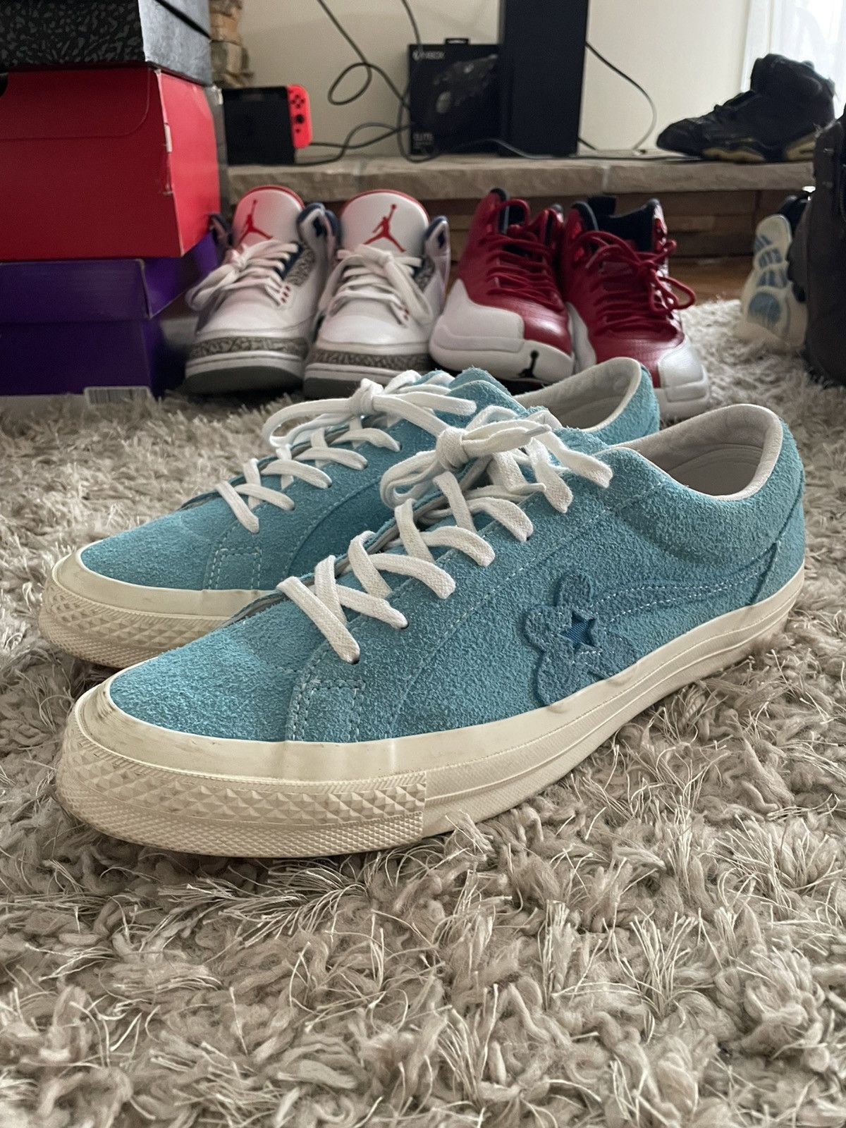 Converse Golf Le Fleur x Converse One Star Ox Bachelor Blue Size US 11.5 / EU 44-45 - 1 Thumbnail