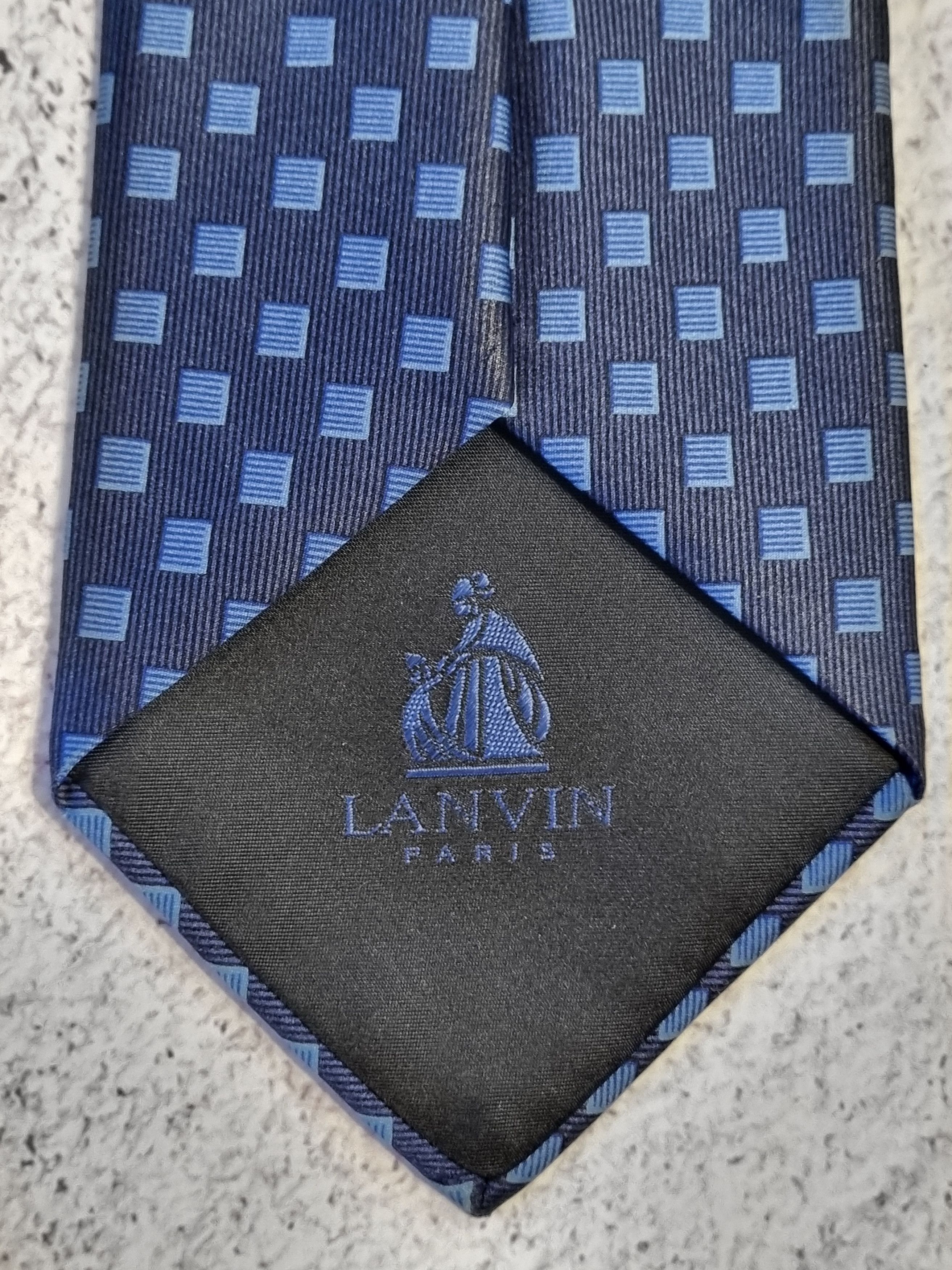 Lanvin Vintage Lanvin Paris Silk Tie Size ONE SIZE - 5 Thumbnail