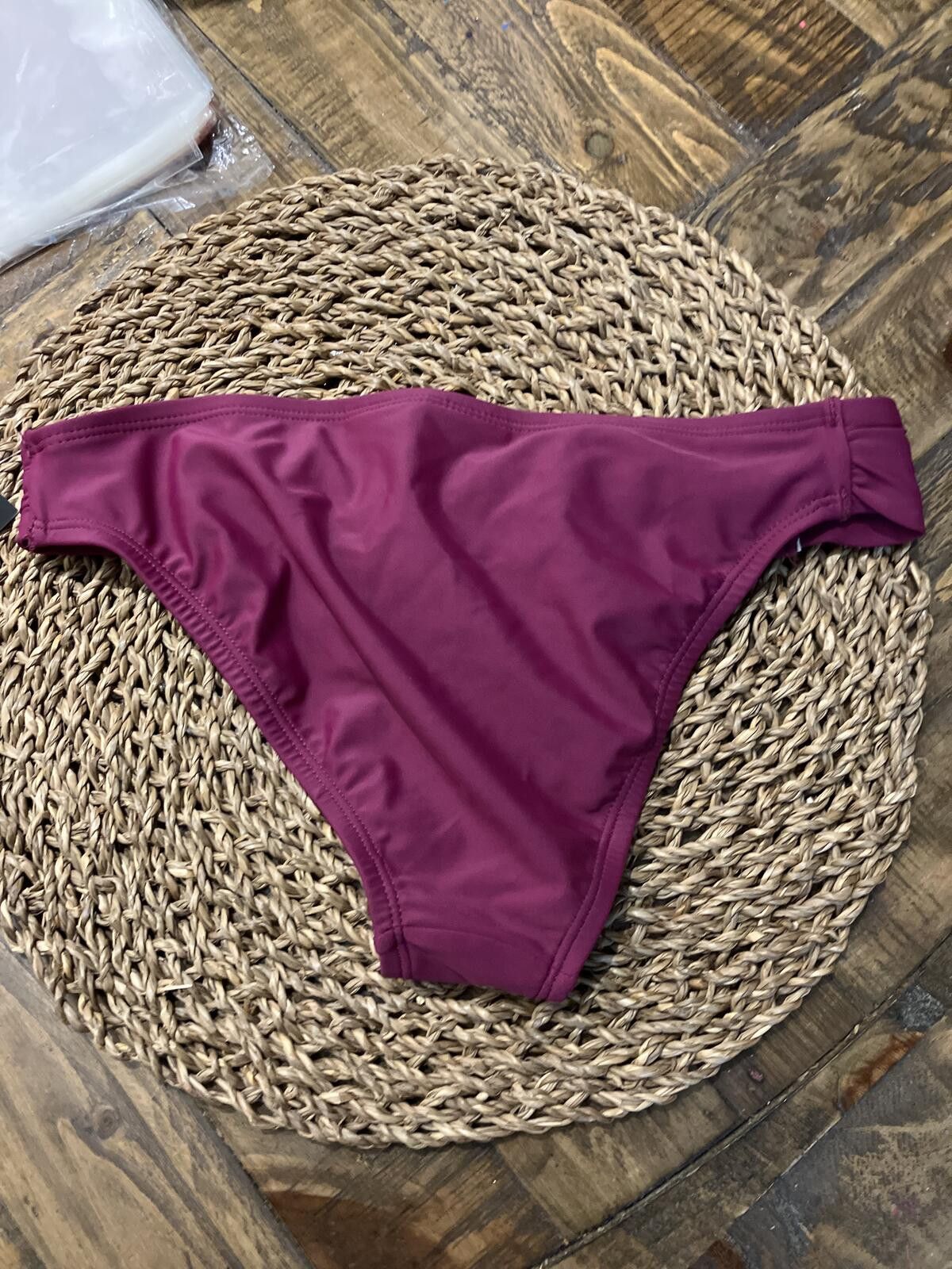 Other NWT California Waves Burgundy Bikini Bottoms Size Small Size ONE SIZE - 5 Thumbnail