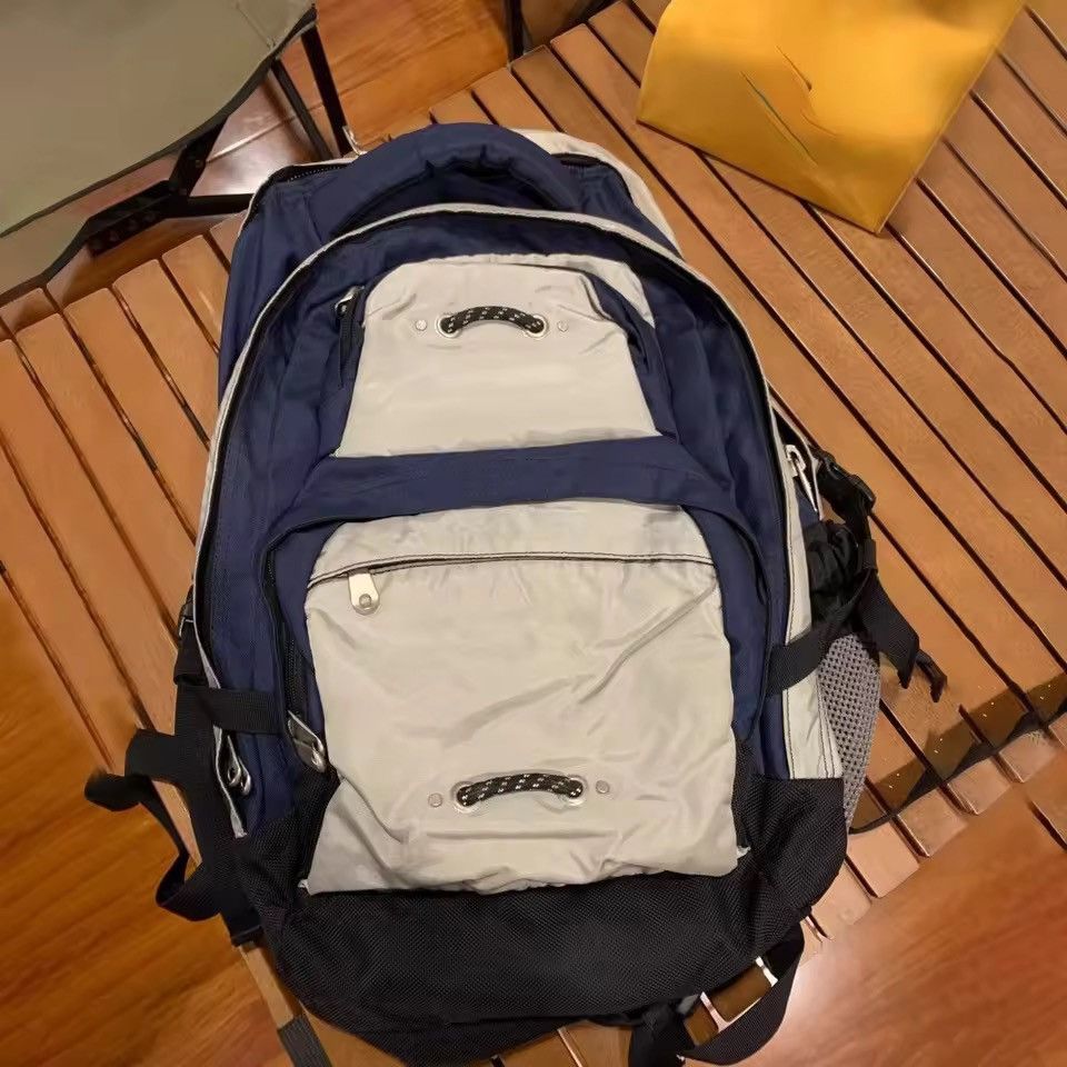 Streetwear Vintage Style Travel Color School Y2k Backpack